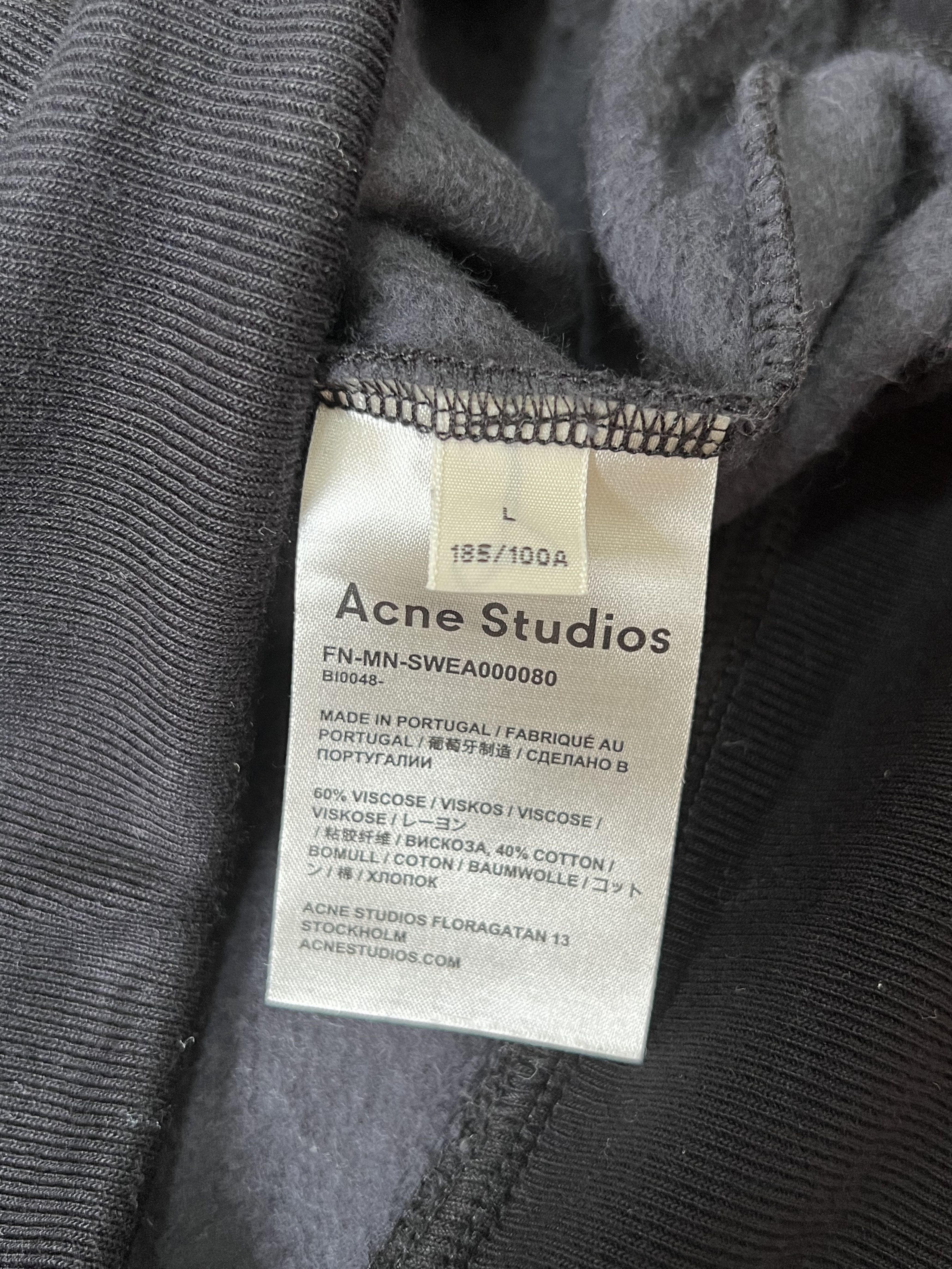 Acne Studios 💚 Acne Studios Black Logo Crewneck Large NEW Size US L / EU 52-54 / 3 - 9 Thumbnail