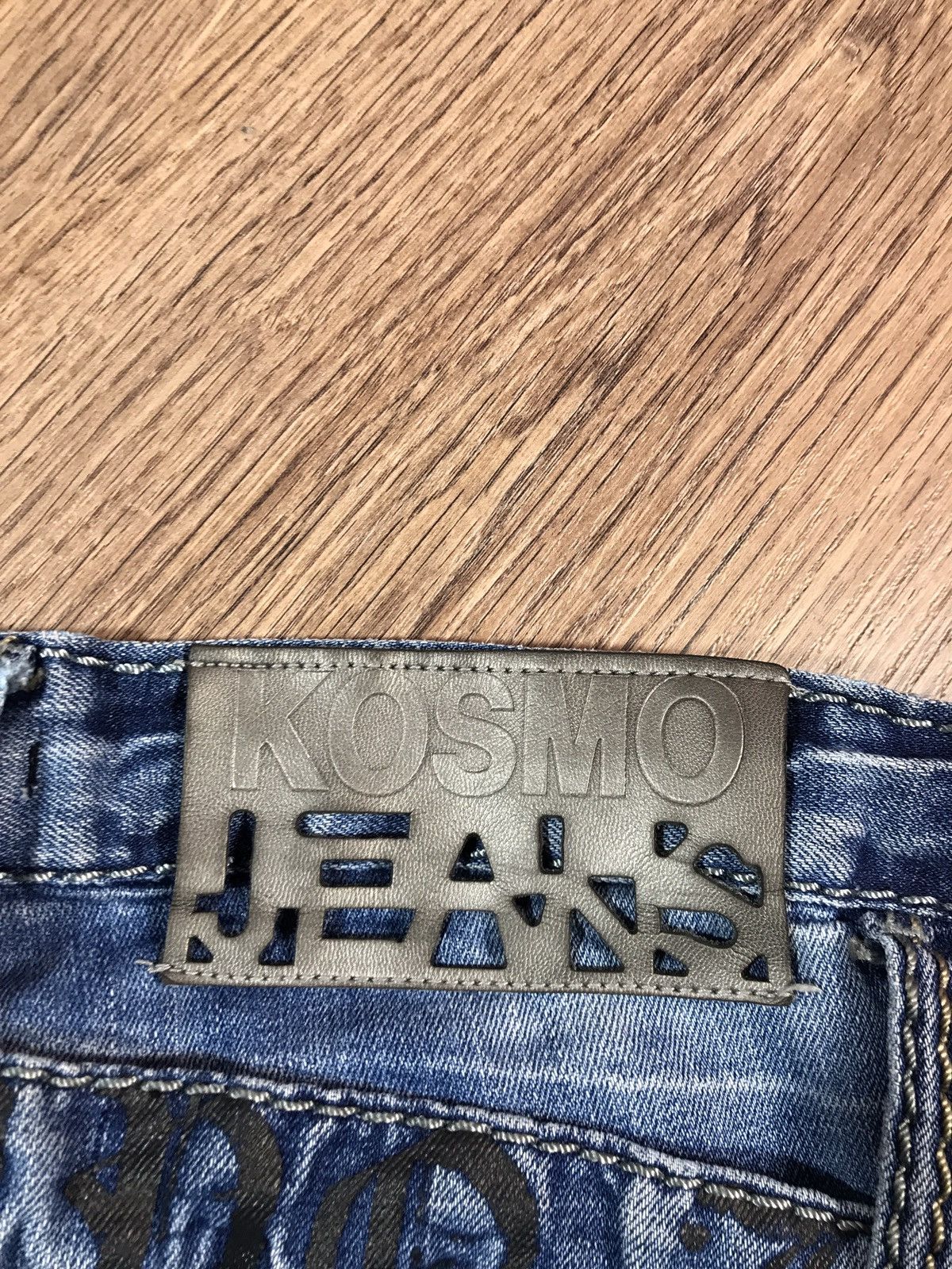 Japanese Brand Vintage Kosmo Lupo Distressed Denim Pants Size US 34 / EU 50 - 17 Thumbnail