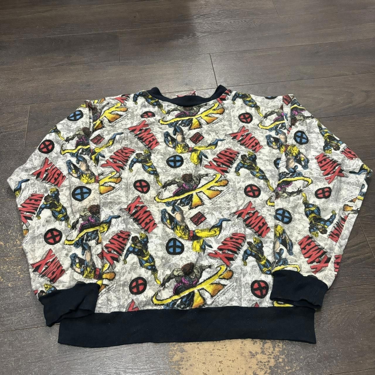 Marvel Comics Vintage X Men All Over Print Kids Sweatshirt 1994 XXSMALL Size US XS / EU 42 / 0 - 5 Thumbnail