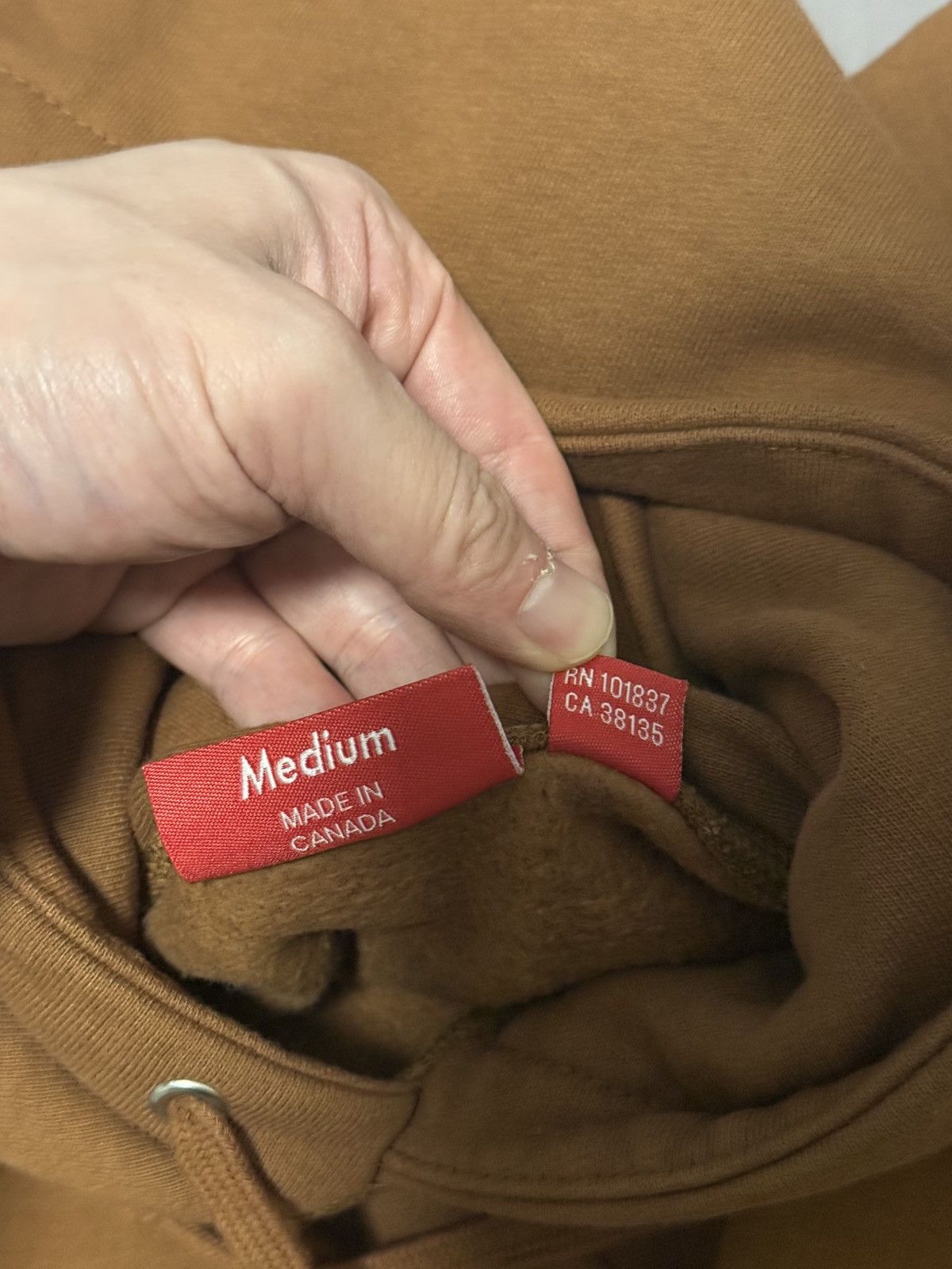Supreme Supreme fw17 rust Brown box logo hooded sweatershirt Size US M / EU 48-50 / 2 - 6 Thumbnail
