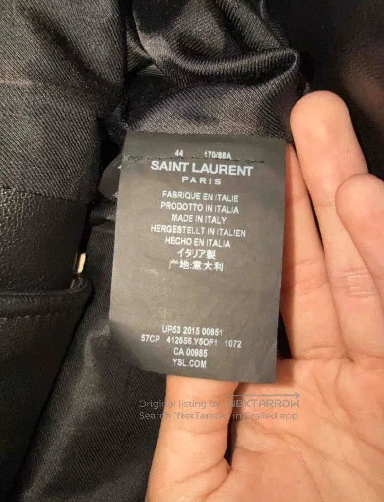 Saint Laurent Paris Saint Laurent Fringe Detail Leather Jacket Size US S / EU 44-46 / 1 - 4 Thumbnail
