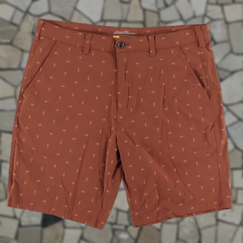 Eddie Bauer Eddie Bauer Stretch Travex Fish Nylon Woven Shorts Clay Men's 38 Size US 38 / EU 54 - 1 Thumbnail