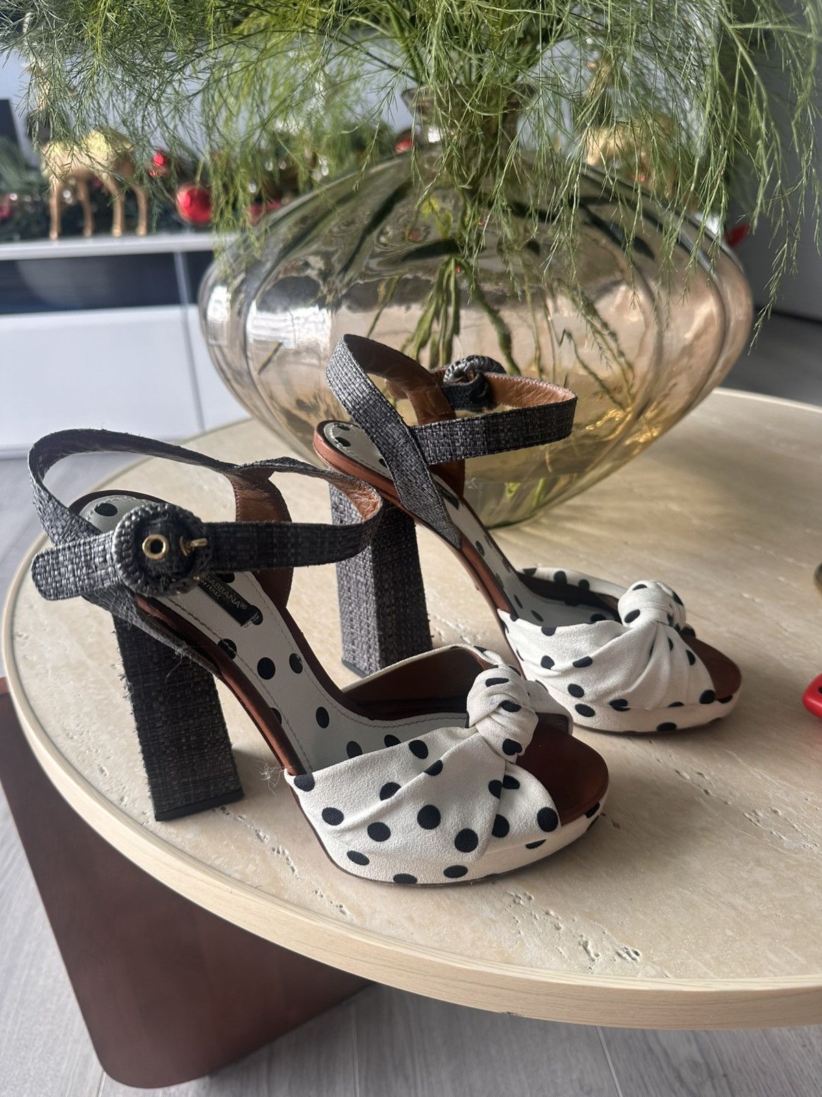 Dolce & Gabbana Dolce & Gabbana mary jane cloth heels Size US 8 / IT 38 - 1 Thumbnail
