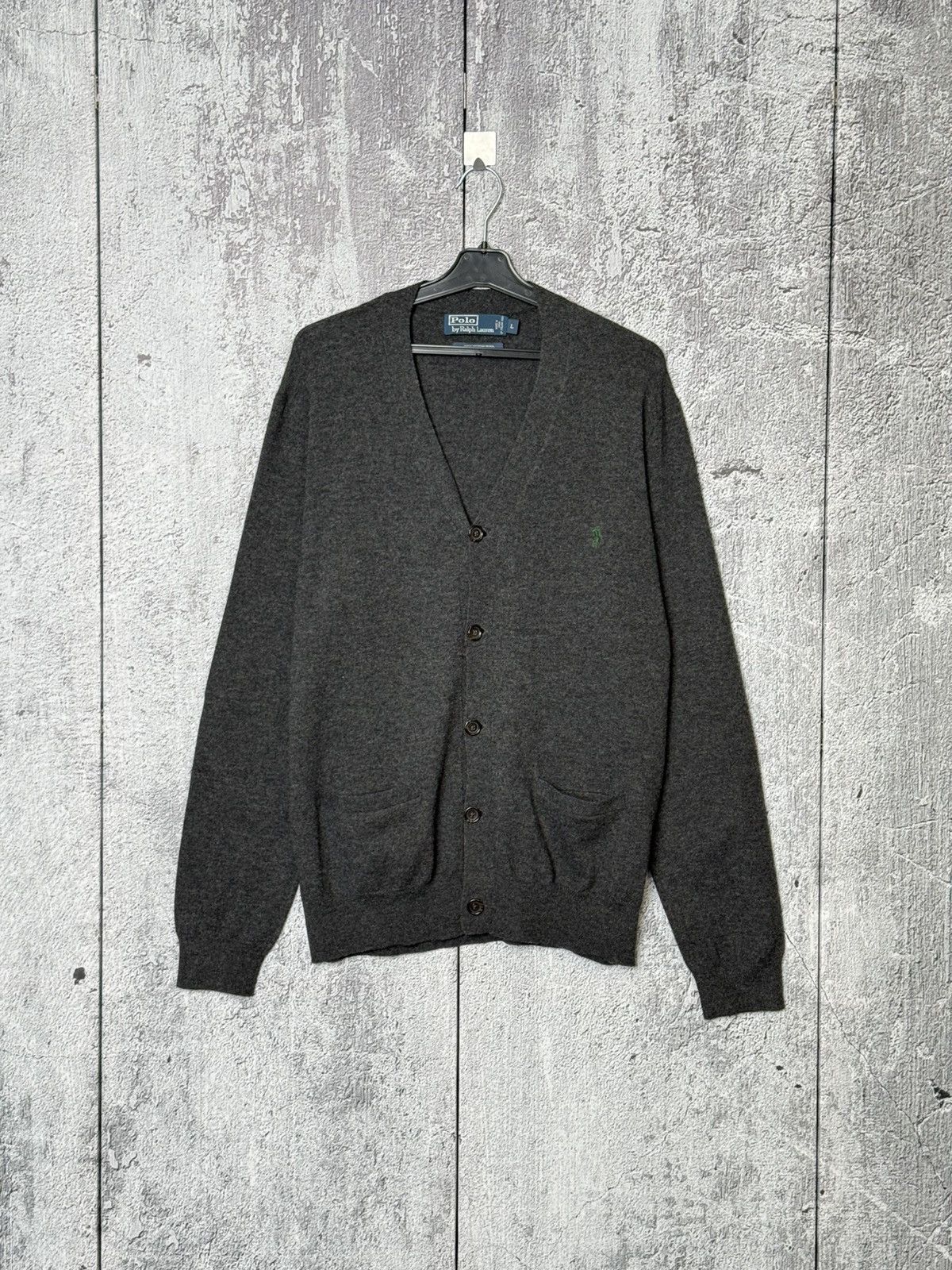 Polo Ralph Lauren Polo Ralph Lauren Cardigan Sweater Merino Wool Elbow Patch Size US L / EU 52-54 / 3 - 5 Thumbnail
