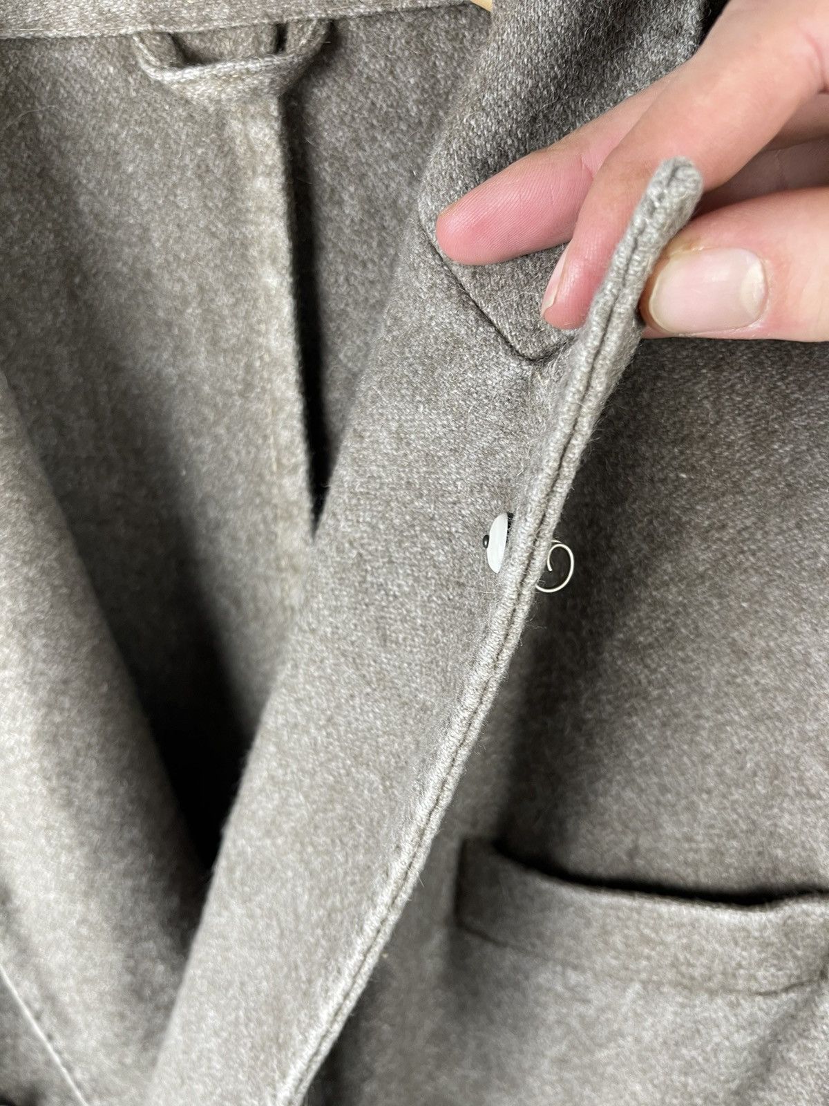 L.B.M. 1911 L.B.M. 1911 Wool Classic Double Breasted Italian Belted Coat Size US L / EU 52-54 / 3 - 6 Thumbnail