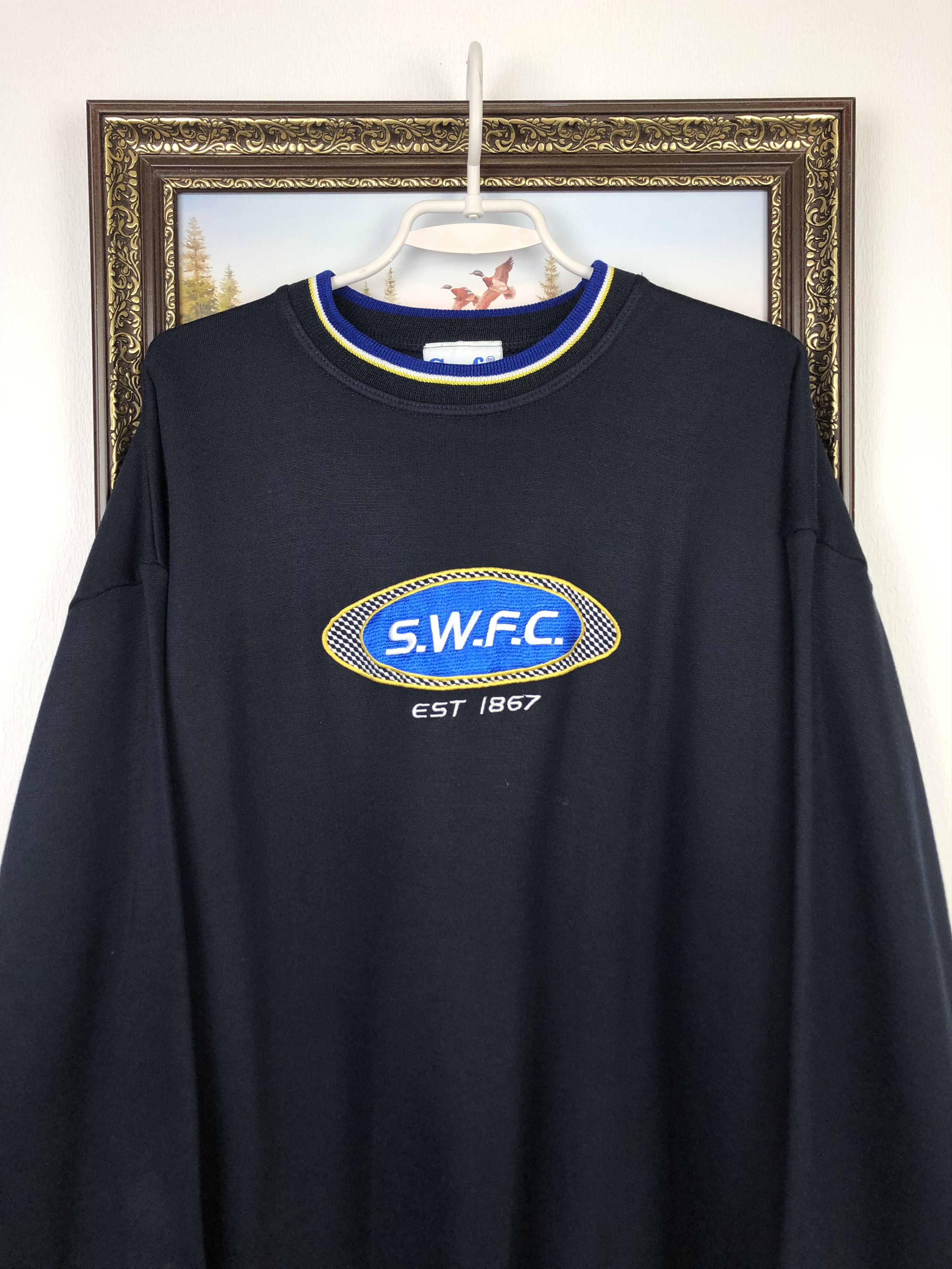 Vintage Vintage 90's Sheffield Wednesday Football Sweatshirt Soccer Size US XL / EU 56 / 4 - 2 Thumbnail