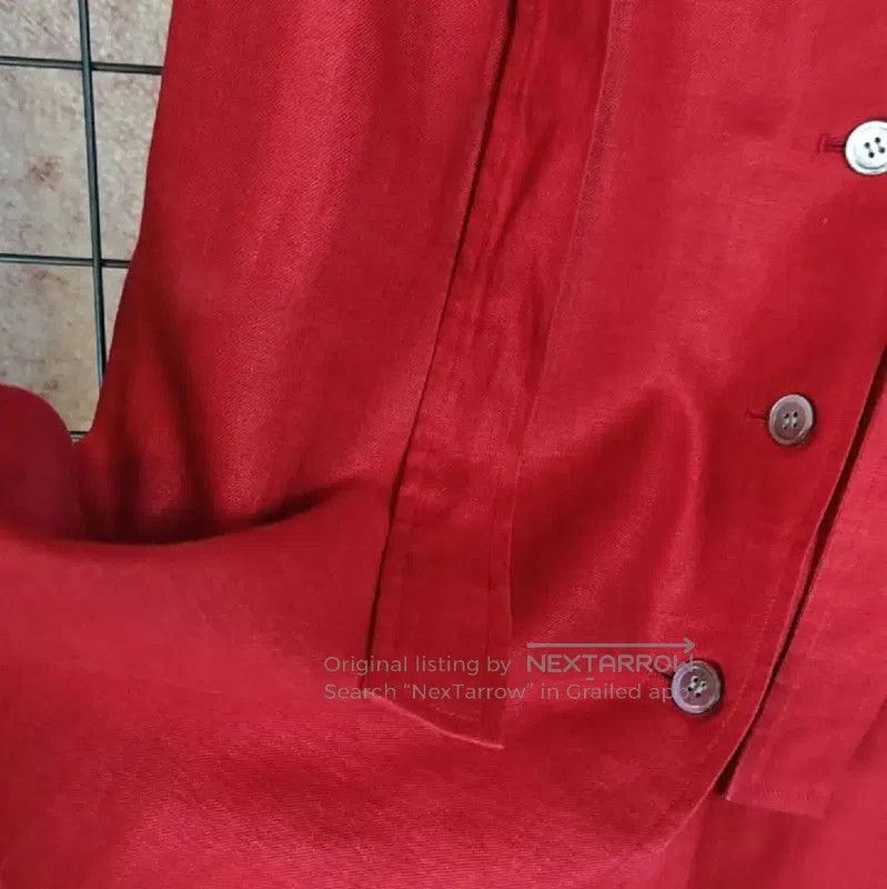 Other YSL Red Linen Midi Skirt for Summer . Size 29" - 8 Thumbnail