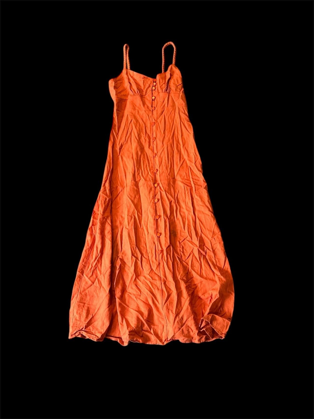 Other Monteau Orange button down dress Size S / US 4 / IT 40 - 1 Preview