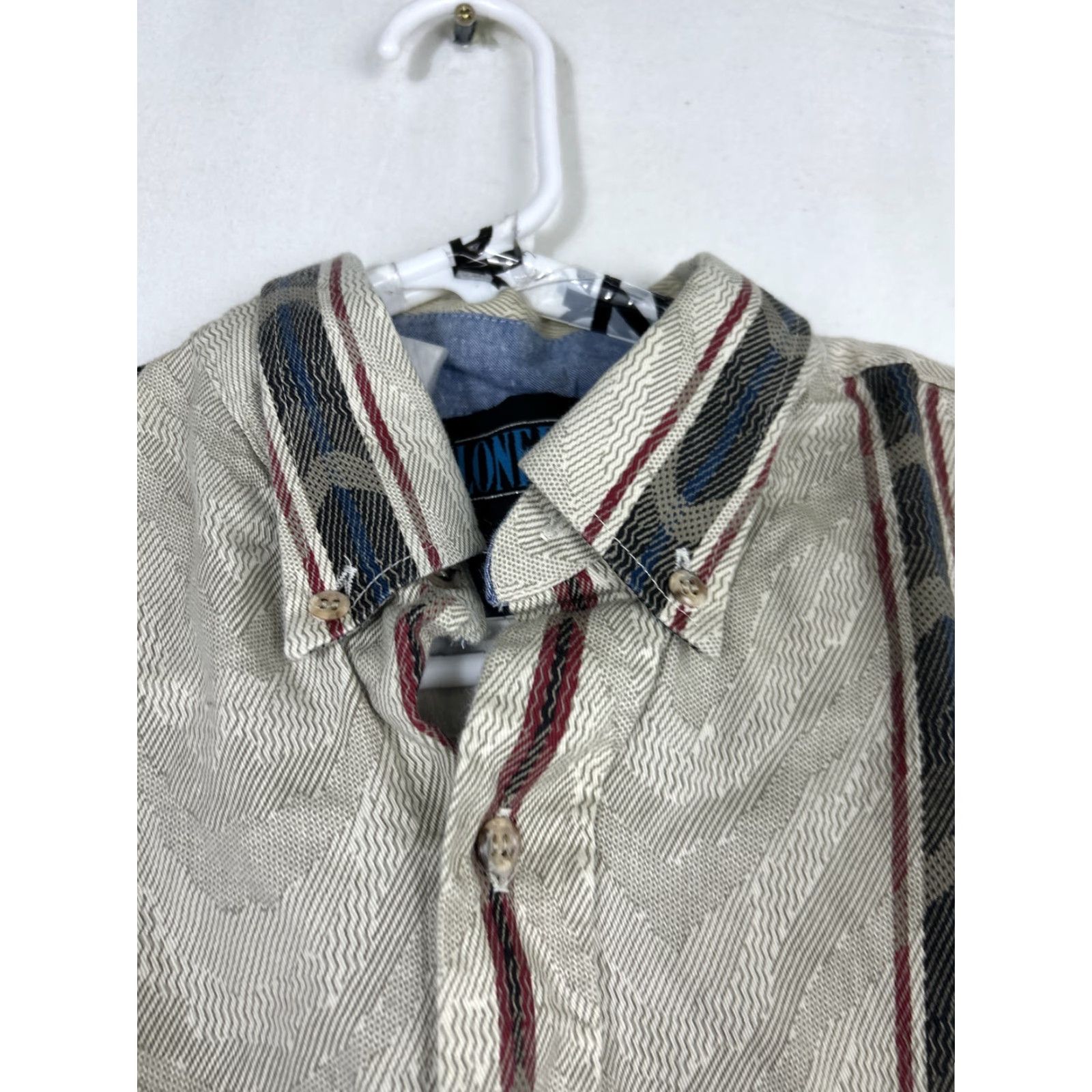 Roper Line Roo Roper Mens Large Striped Western Button-Up Shirt Size US L / EU 52-54 / 3 - 4 Thumbnail