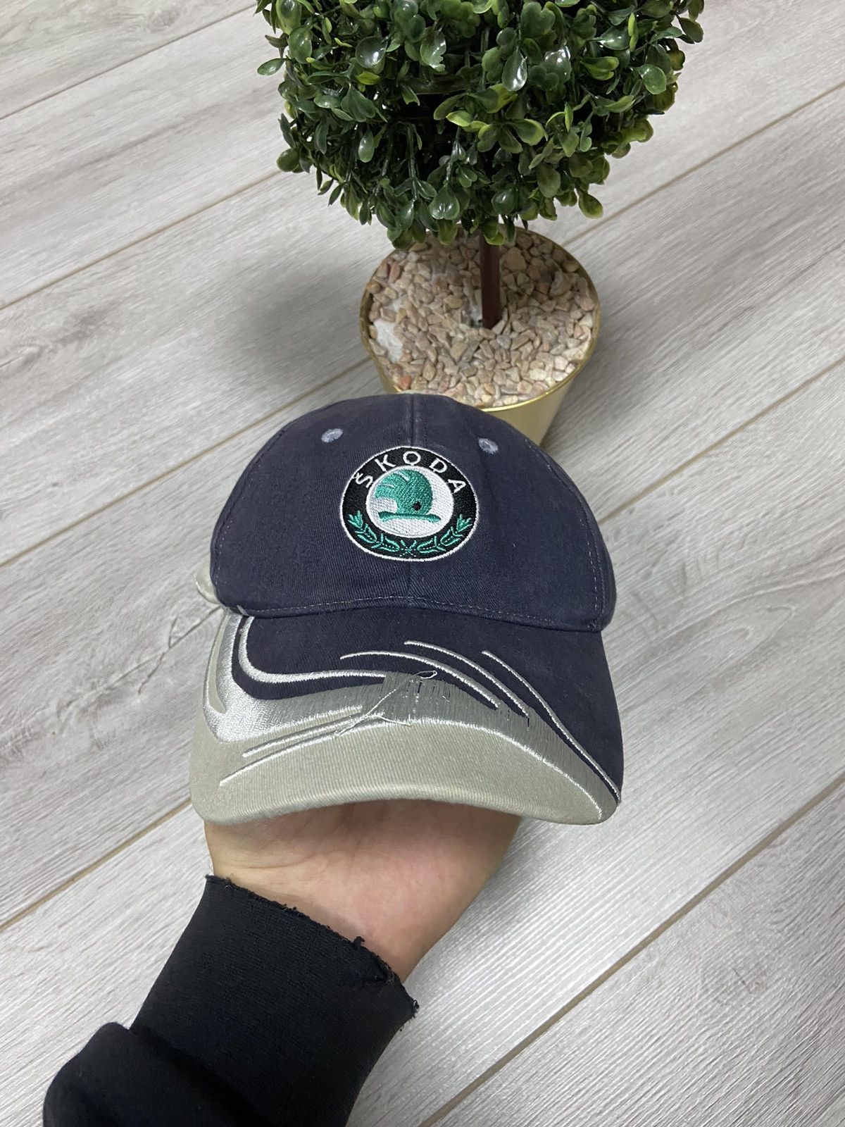 Vintage Skoda vintage racing embroidered cap Size ONE SIZE - 5 Thumbnail