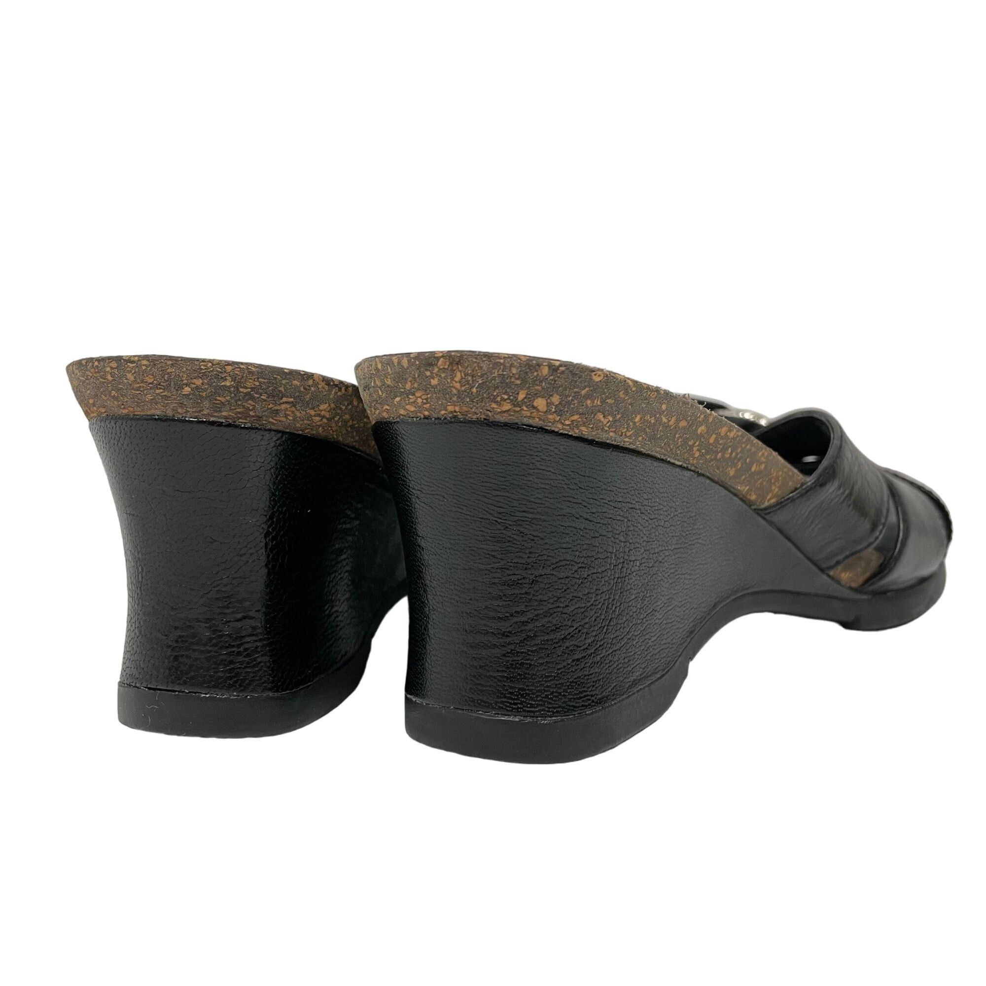 Ariat Ariat 20902 Black Leather Cowgirl Sandals Western Wedge Shoe Size US 8 / IT 38 - 7 Thumbnail