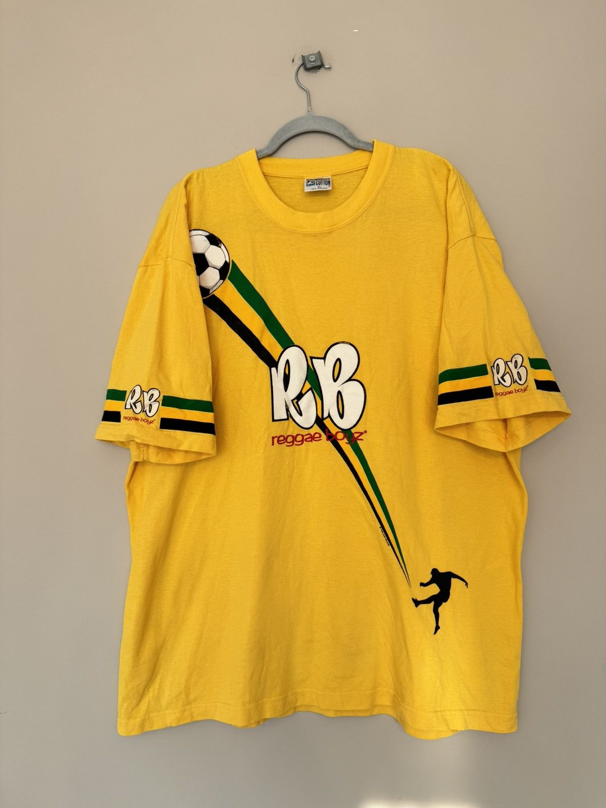 Vintage Vintage t shirt Reggae Boyz football rare 1998 Size US XL / EU 56 / 4 - 1 Thumbnail