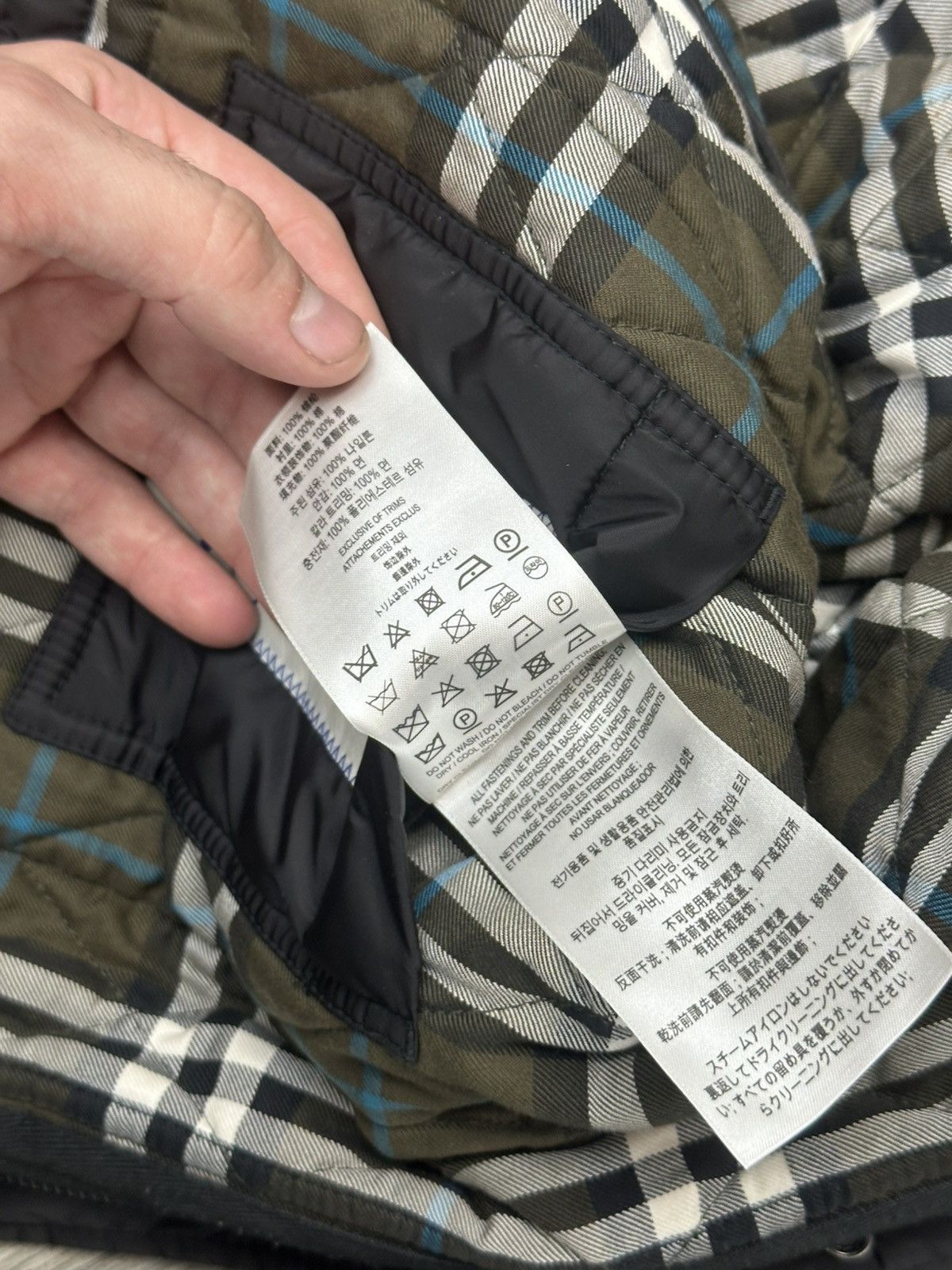 Burberry Burberry Quilted Jacket - Green Plaid Print Size US L / EU 52-54 / 3 - 6 Thumbnail