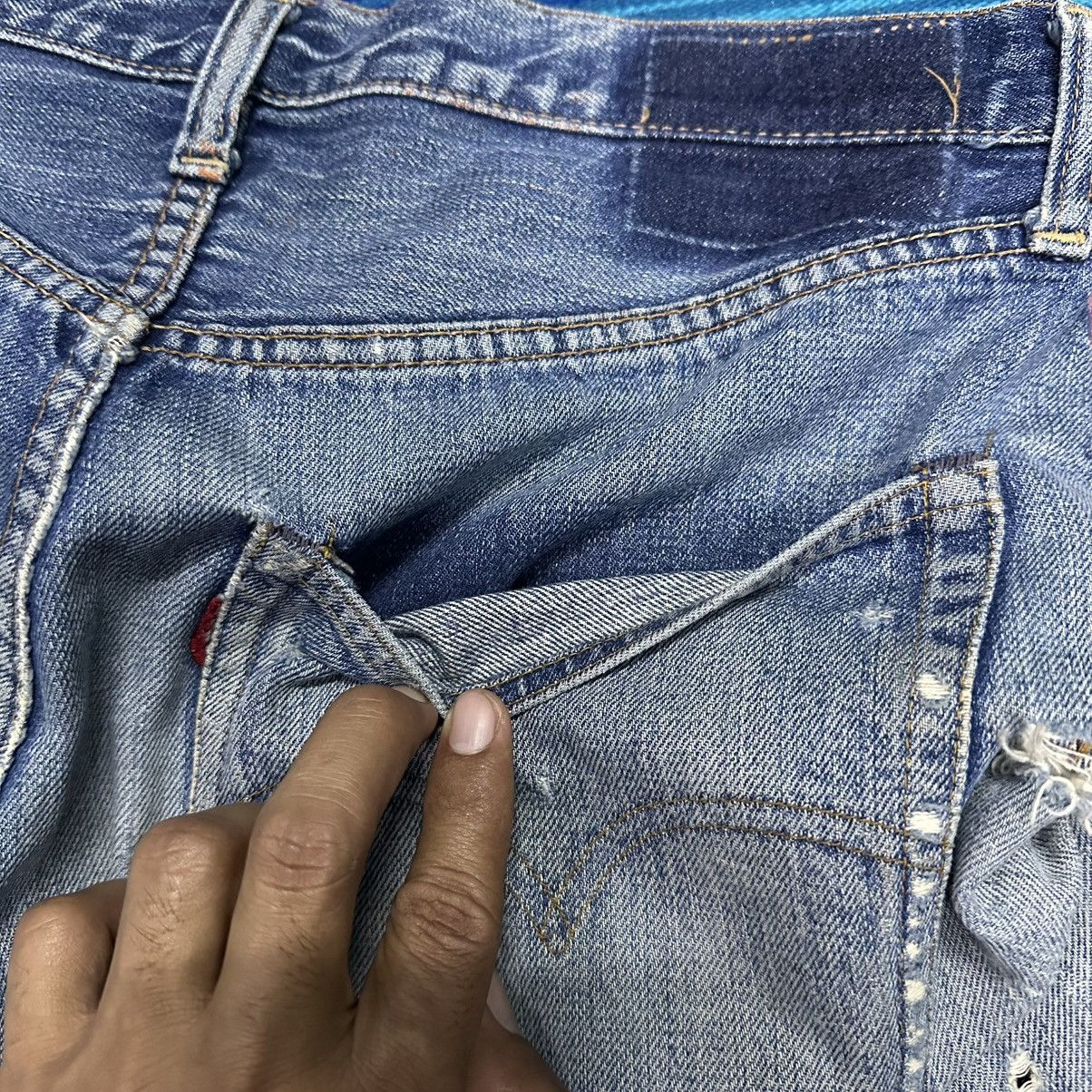 Levi's Distress Denim Levis Short Big E💥 Size US 32 / EU 48 - 9 Thumbnail
