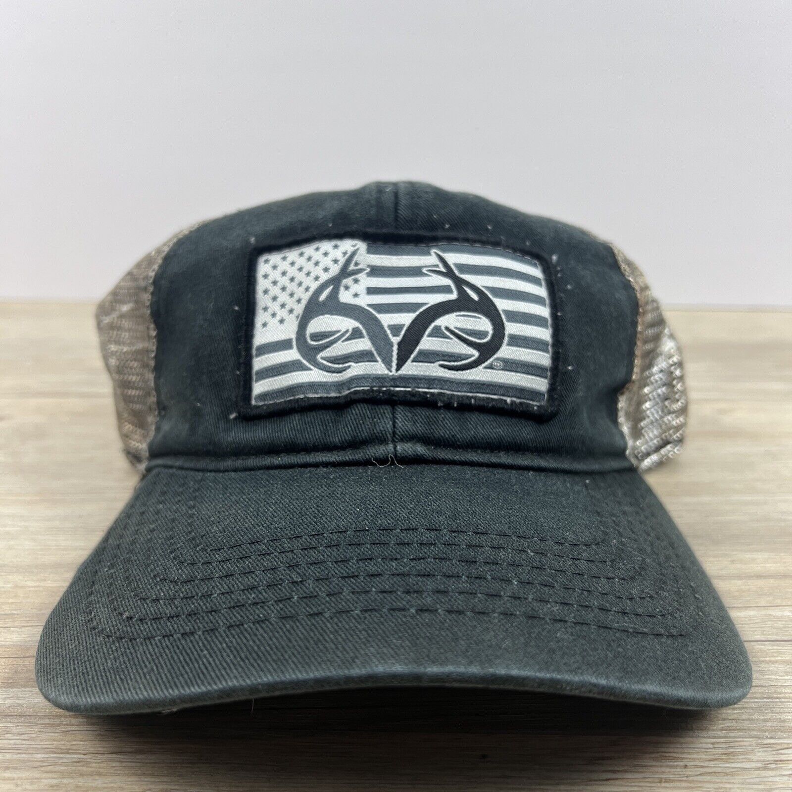 Realtree Realtree USA Flag Hat Snapback Hat Black Adjustable Hat Adul Size ONE SIZE - 1 Thumbnail