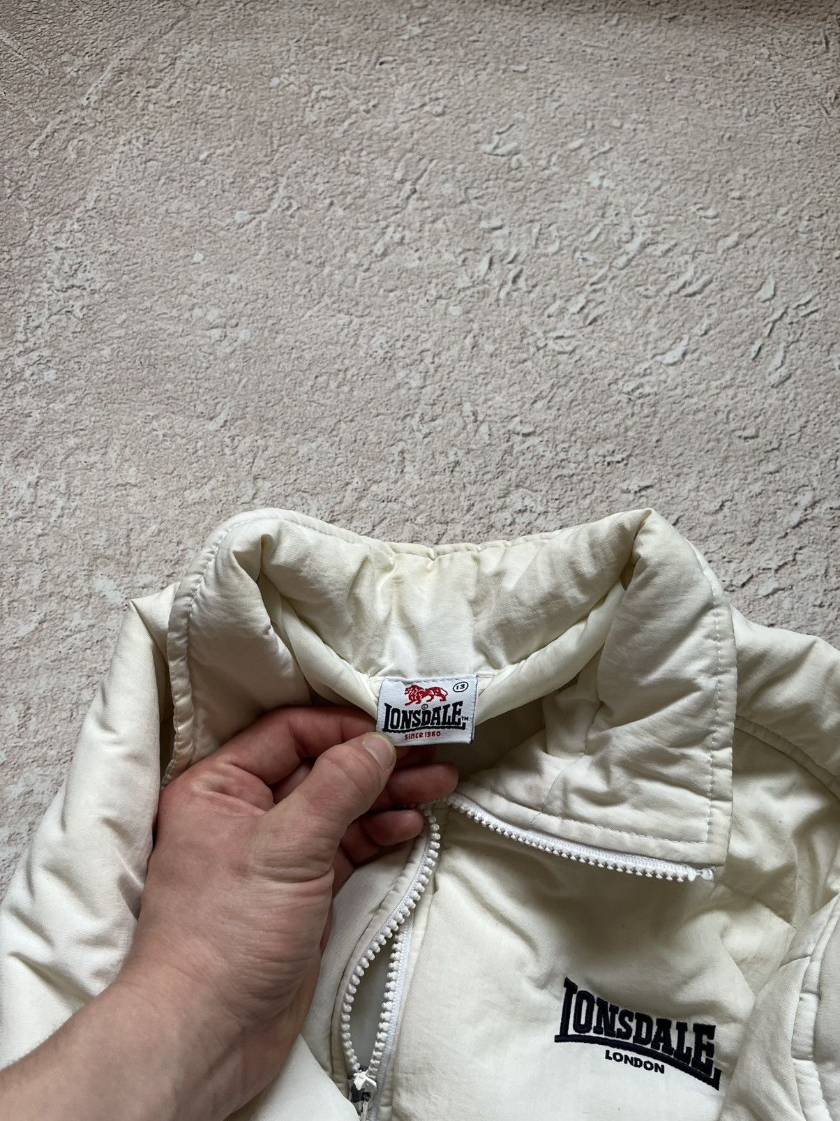 Lonsdale Lonsdale London Puffer Jacket – Cream White Size US L / EU 52-54 / 3 - 7 Thumbnail