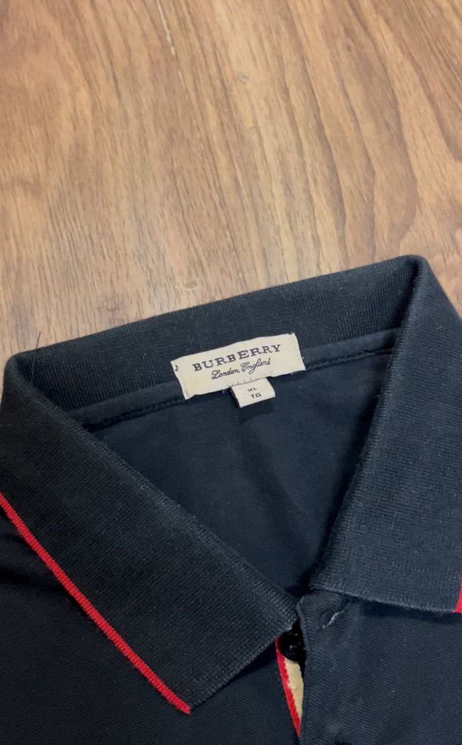 Burberry × Vintage Polo Burberry London s-hirt M Black Size US M / EU 48-50 / 2 - 7 Thumbnail