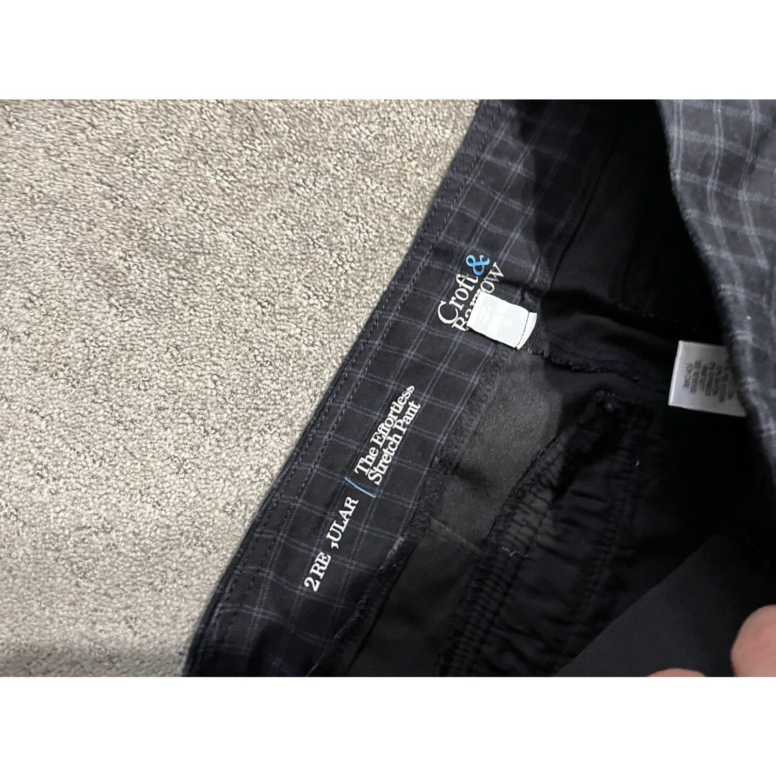 Croft & Barrow Croft & Barrow Women’s Pants Black Plaid The Effortless Stretch Regular Size 2 Size 26" / US 2 / IT 38 - 5 Thumbnail