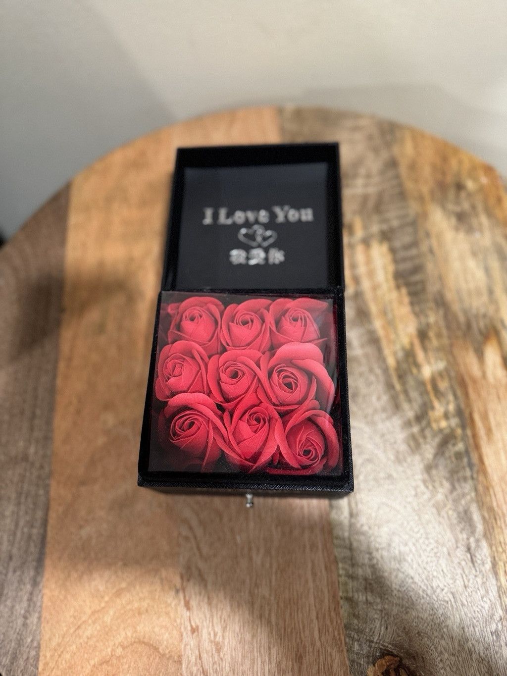 The Unbranded Brand Gift Box Roses with Heart Necklace Best Wishes Jewelry Box Size ONE SIZE - 2 Thumbnail