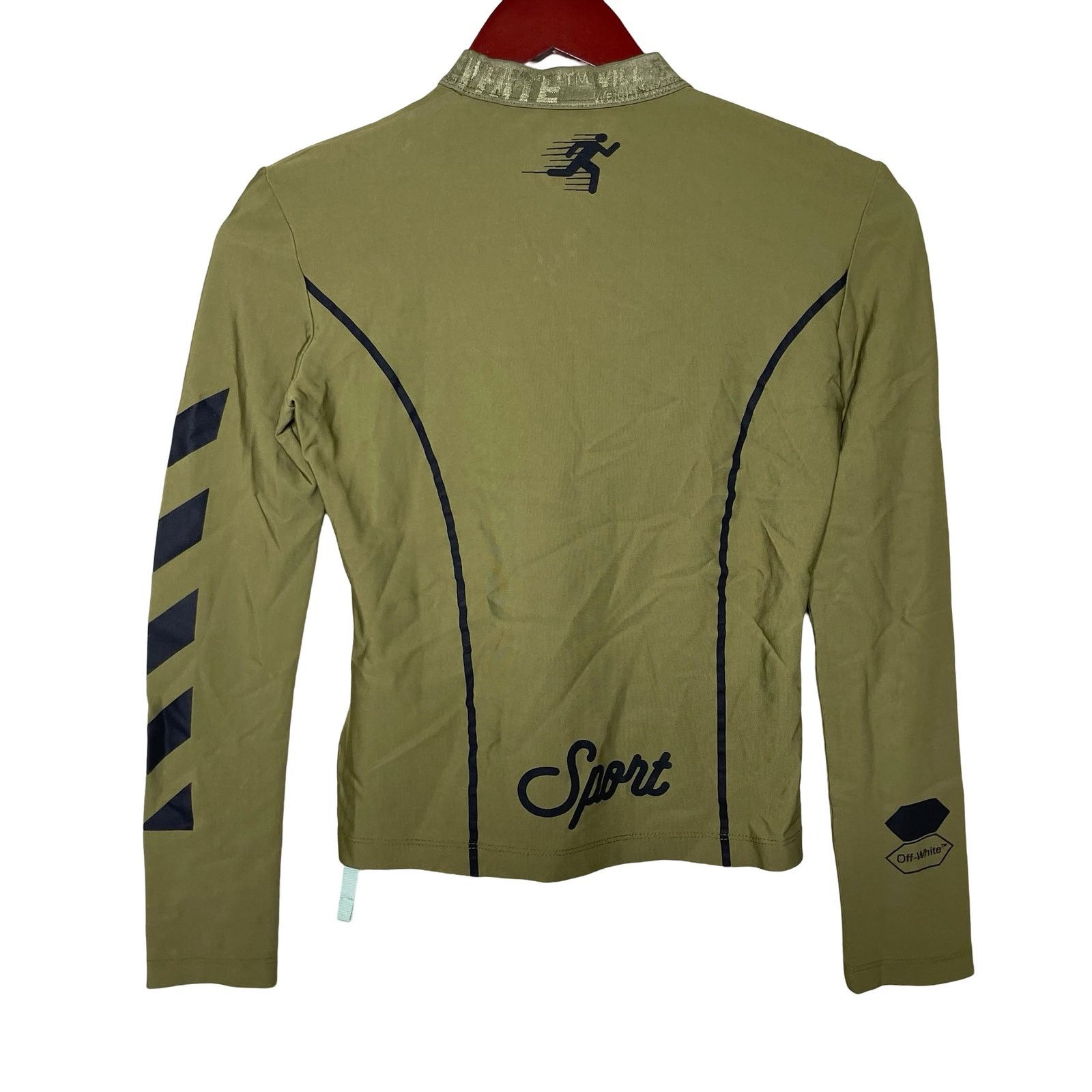 Off-White Off White Sport Olive Green long sleeve crop top sz IT 40 S Size S / US 4 / IT 40 - 4 Thumbnail