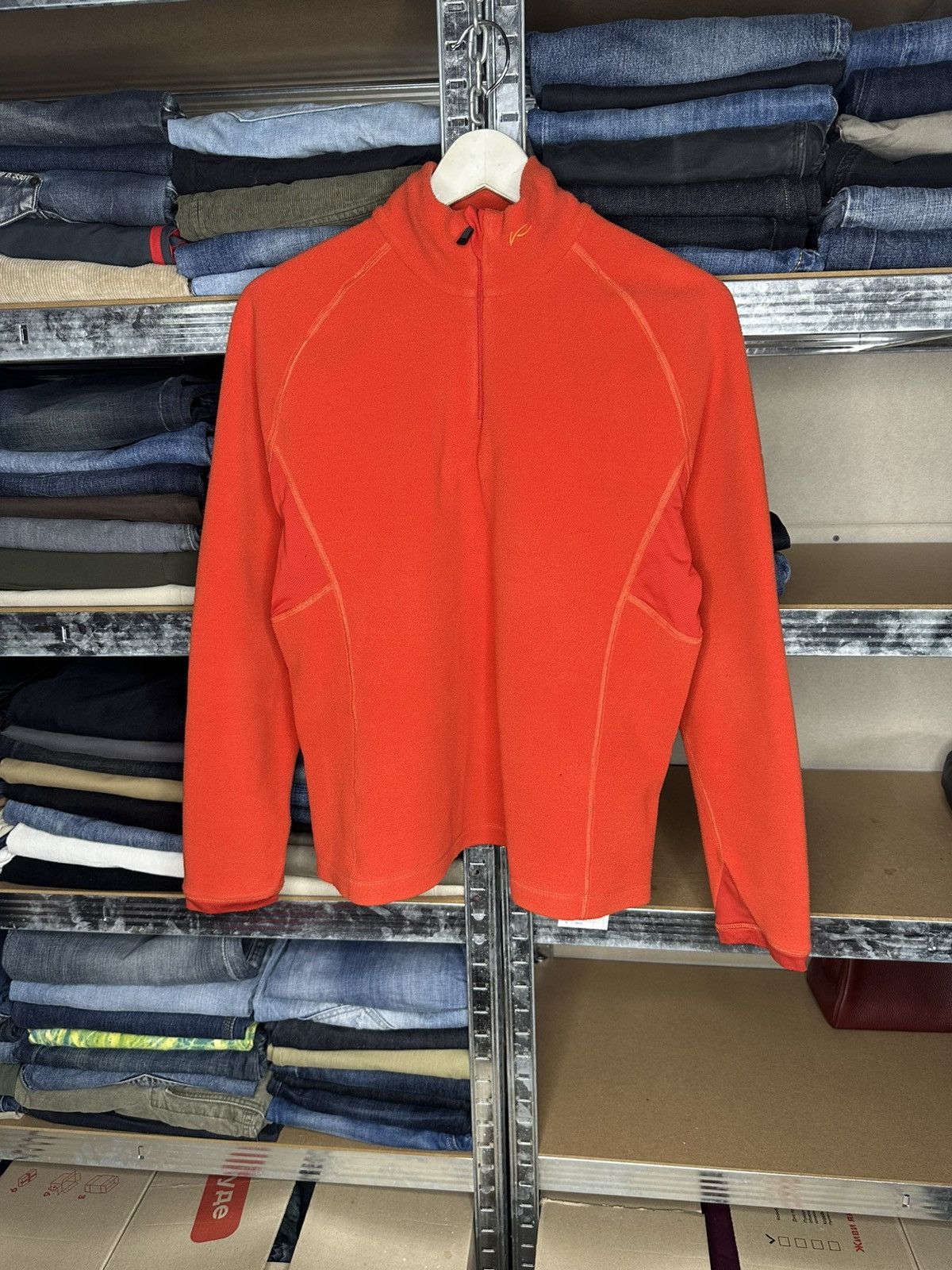 KJUS Kjus Systems Fleece Pullover Half Zip Orange Woman’s Size L Size L / US 10 / IT 46 - 1 Thumbnail