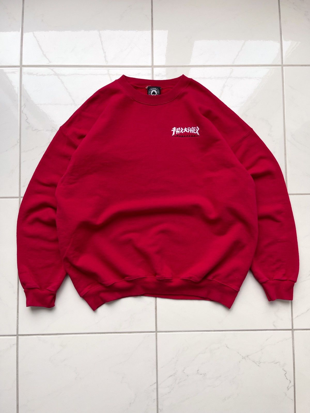 Hook-Ups × Thrasher × Vintage Vintage Y2k Thrasher Sweatshirt Streetwear Size US L / EU 52-54 / 3 - 1 Thumbnail