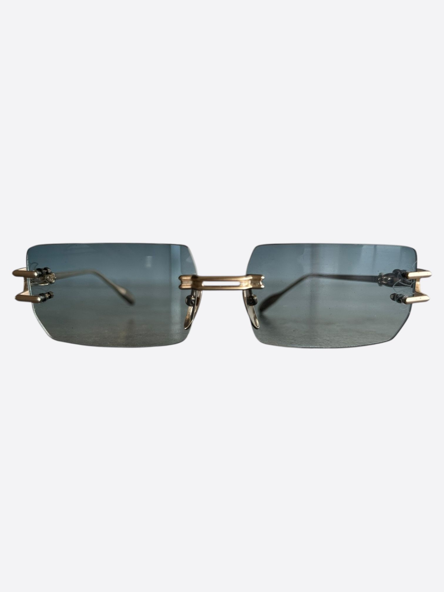 Chrome Hearts Chrome Hearts Gold Lordie Sunglasses Size ONE SIZE - 1 Thumbnail