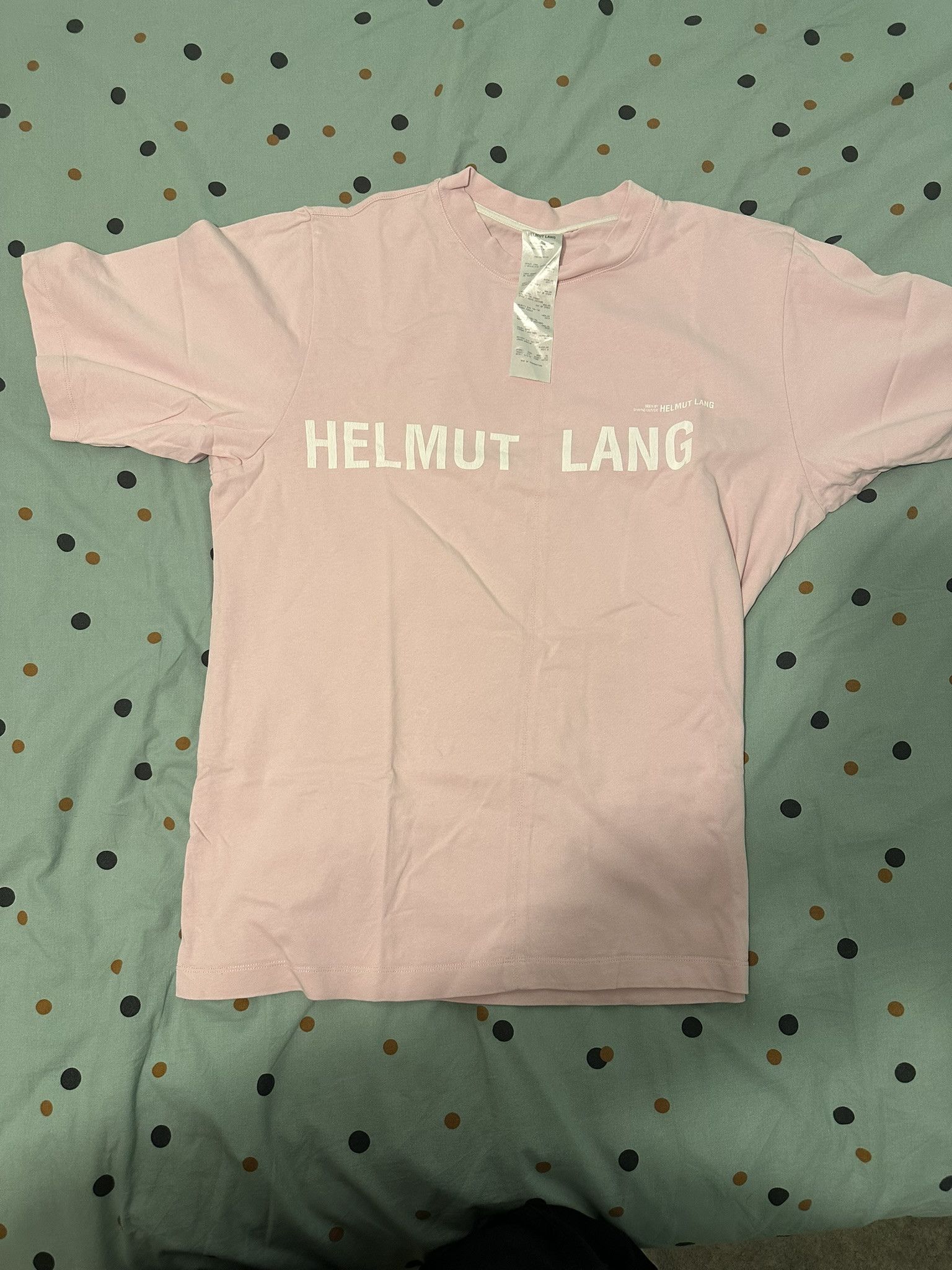 image of Helmut Lang Pink Shayne Oliver Campaign Tshirt, Men's (Size XL)