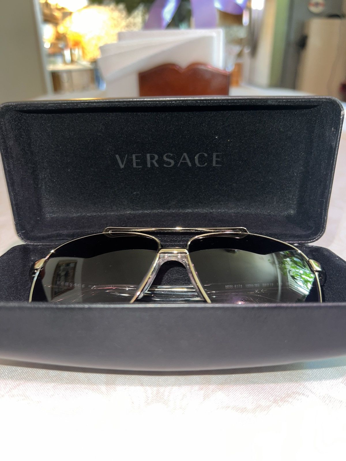 Versace Versace Aviator Sunglasses Size ONE SIZE - 11 Thumbnail