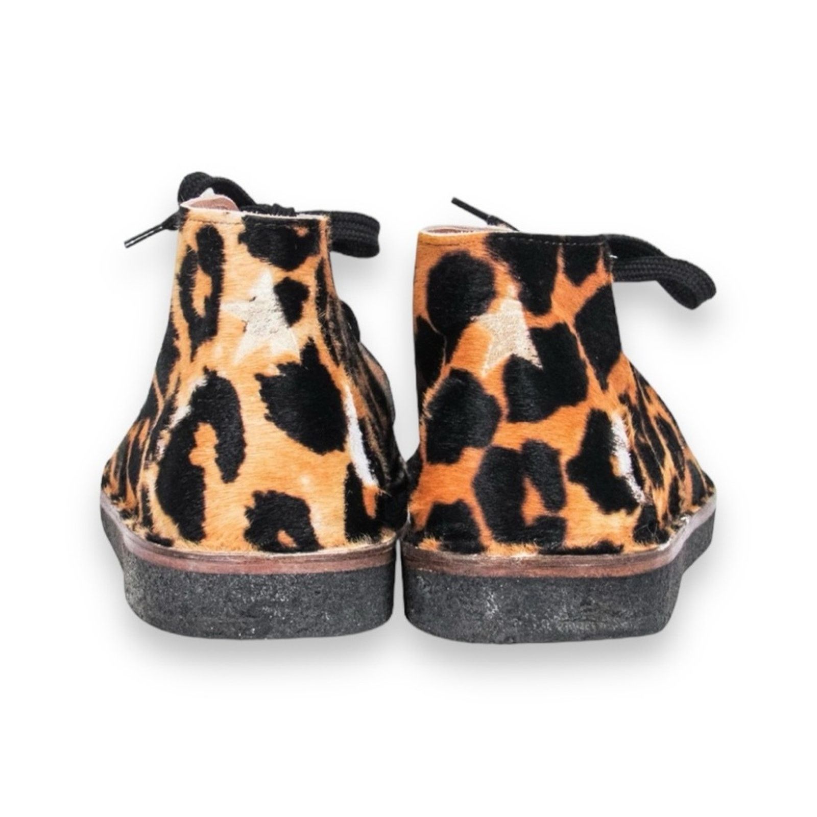 Golden Goose Golden Goose Leopard Pony Hair Distressed Lace-Up Sneakers Size US 6 / IT 36 - 4 Thumbnail