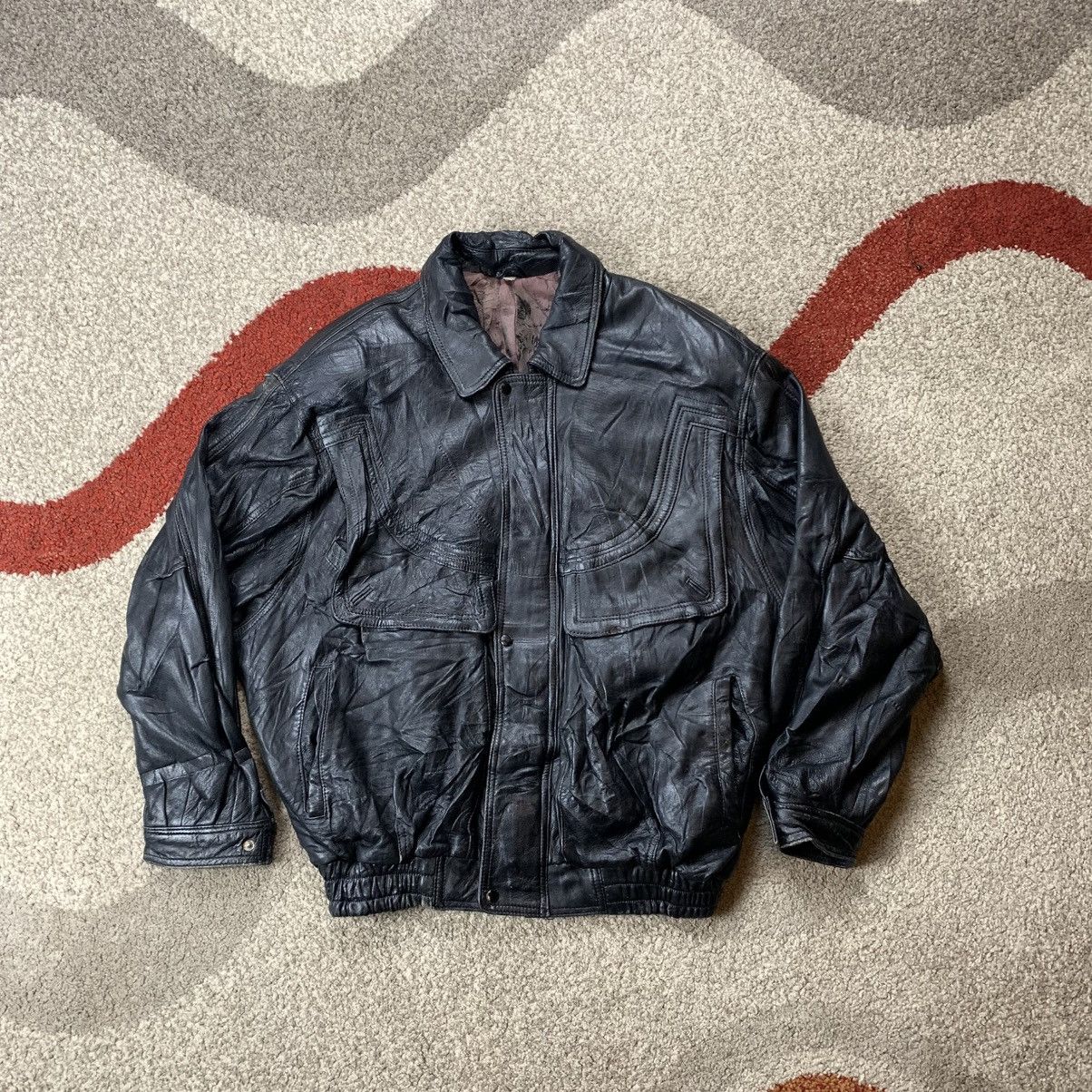 Genuine Leather Pour La Richarde Leather Jacket Size US L / EU 52-54 / 3 - 1 Thumbnail