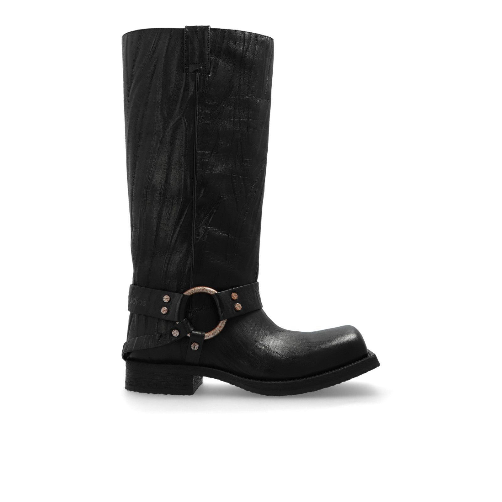 Acne Studios ACNE STUDIOS 'Biker' Black Leather Boots New And Authentic ( Size US 11 / IT 41 - 1 Thumbnail