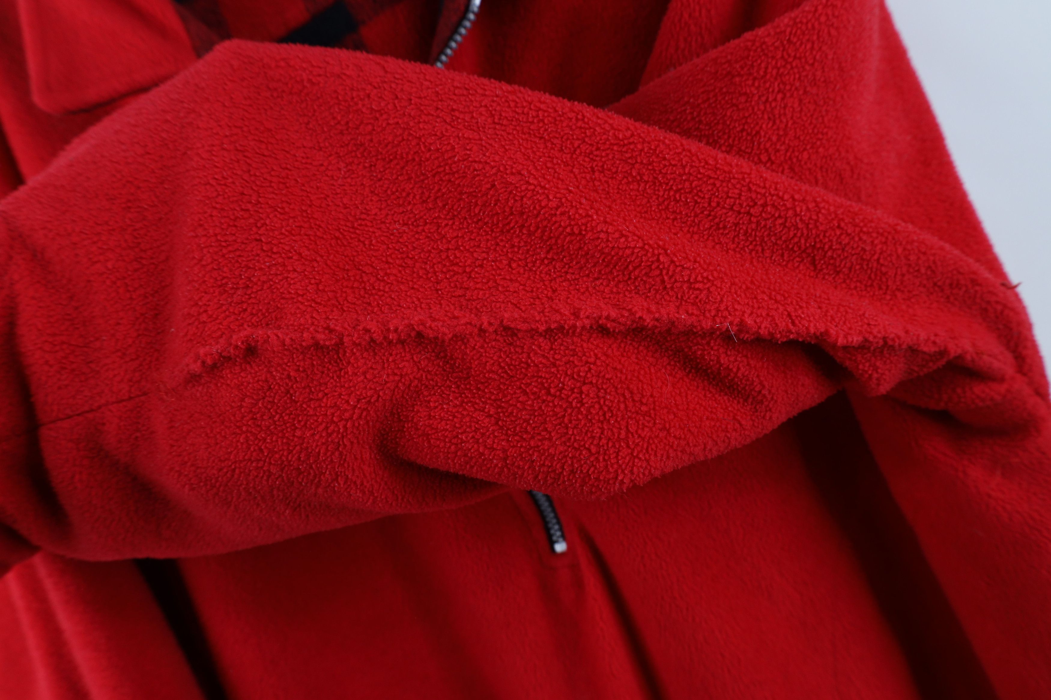 Marlboro × Vintage Vintage 90s Marlboro Spell Out Reversible Fleece Sweater Red Size US XL / EU 56 / 4 - 5 Thumbnail