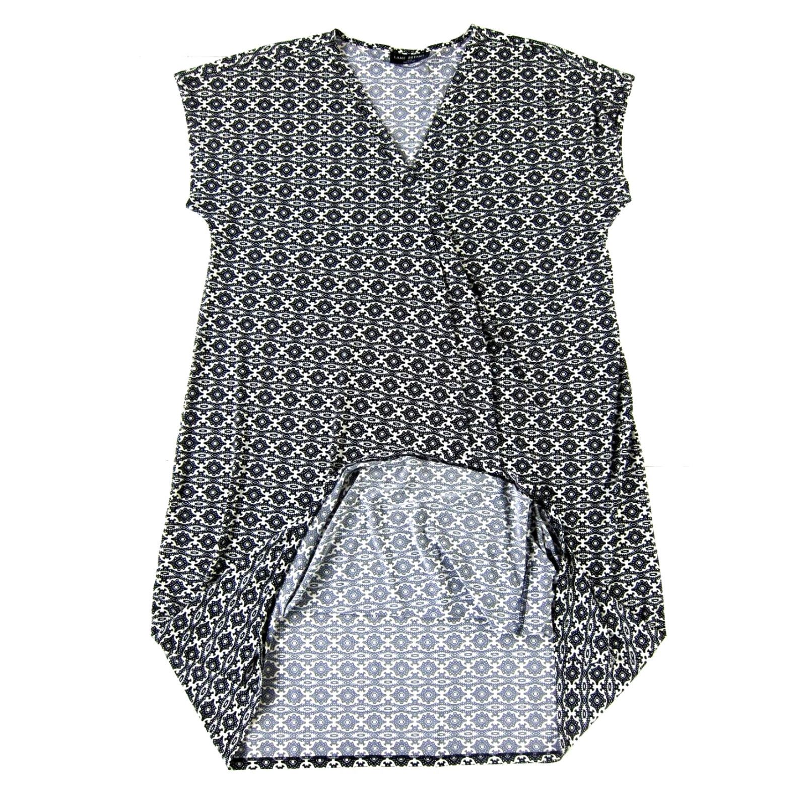 Vintage VINTAGE Lane Bryant Black White Paisley Geometric Stretch Cap Sleeve Tunic Dress 18/20 Size XXL / US 16-18 / IT 52-54 - 6 Thumbnail