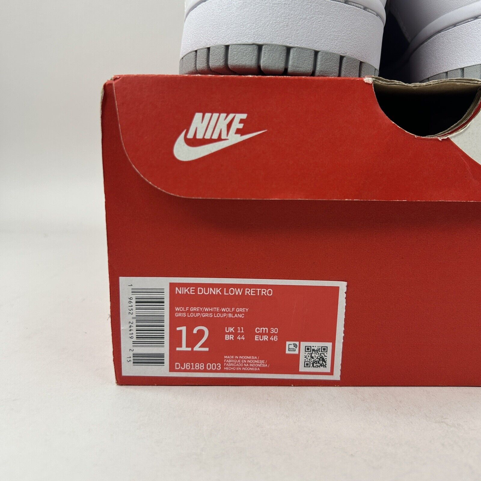 Nike Nike Dunk Low Retro “White Neutral Grey” 2024 Size US 12 / EU 45 - 5 Thumbnail