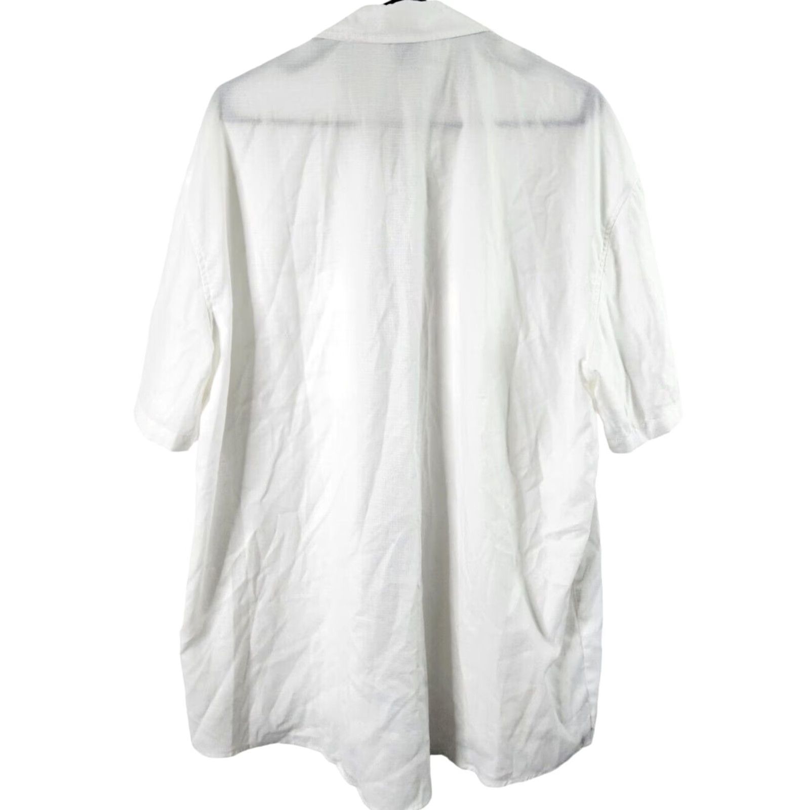 Vintage Hardaddy Mens XL Button-Up Shirt Short Sleeve Breathable Pockets White Size US XL / EU 56 / 4 - 2 Thumbnail