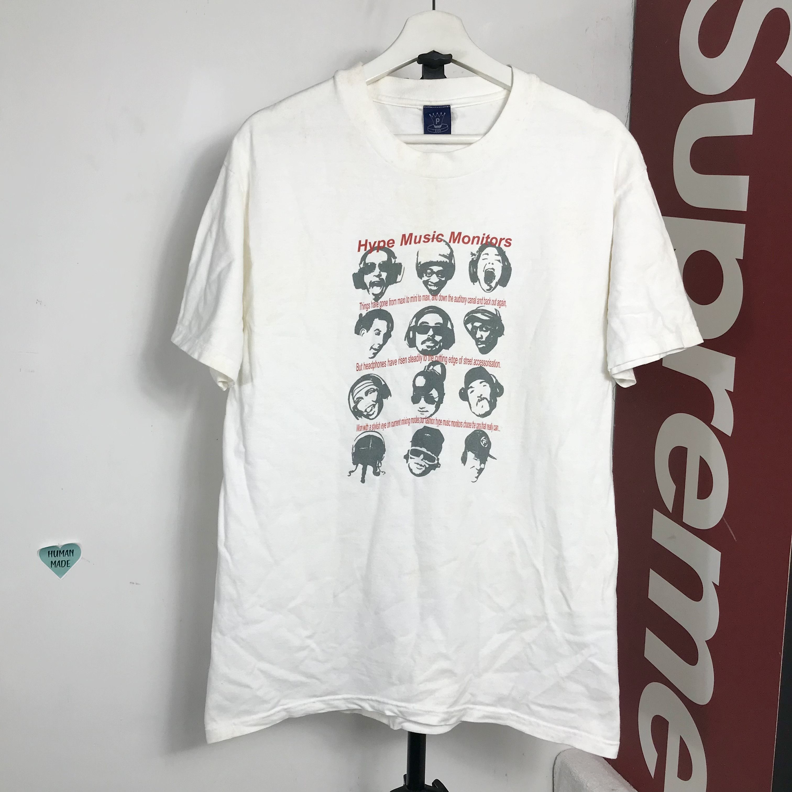 Vintage 90s Hype Music Monitors Music Instrument Band Shirts Size US M / EU 48-50 / 2 - 1 Thumbnail