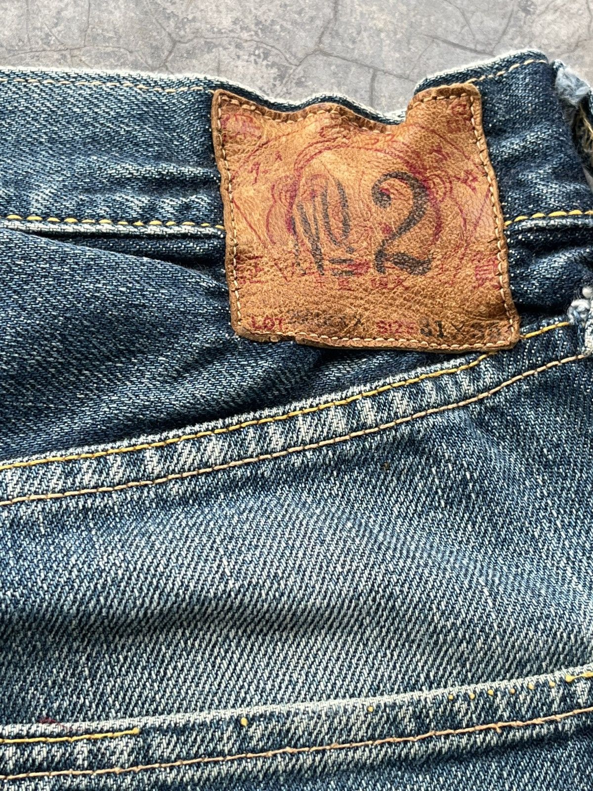 Evisu Vintage Evisu No 2 Embroidded Seagulls Selvedge Denim Size US 29 - 13 Thumbnail