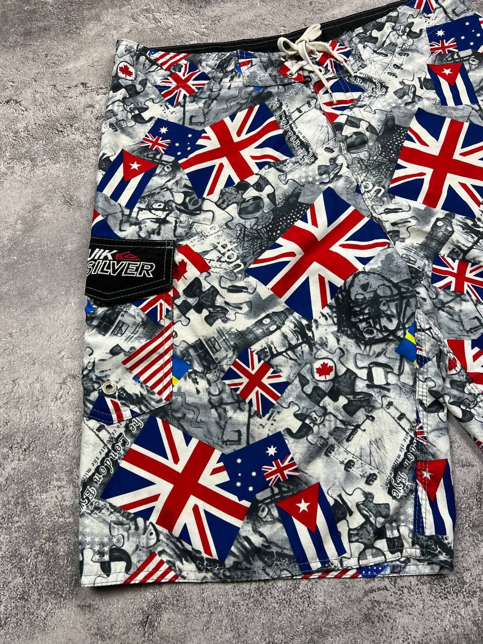 Quicksilver Vintage Quicksilver Swim Shorts Printed Flag Y2K 90S Surfing Size US 36 / EU 52 - 2 Thumbnail