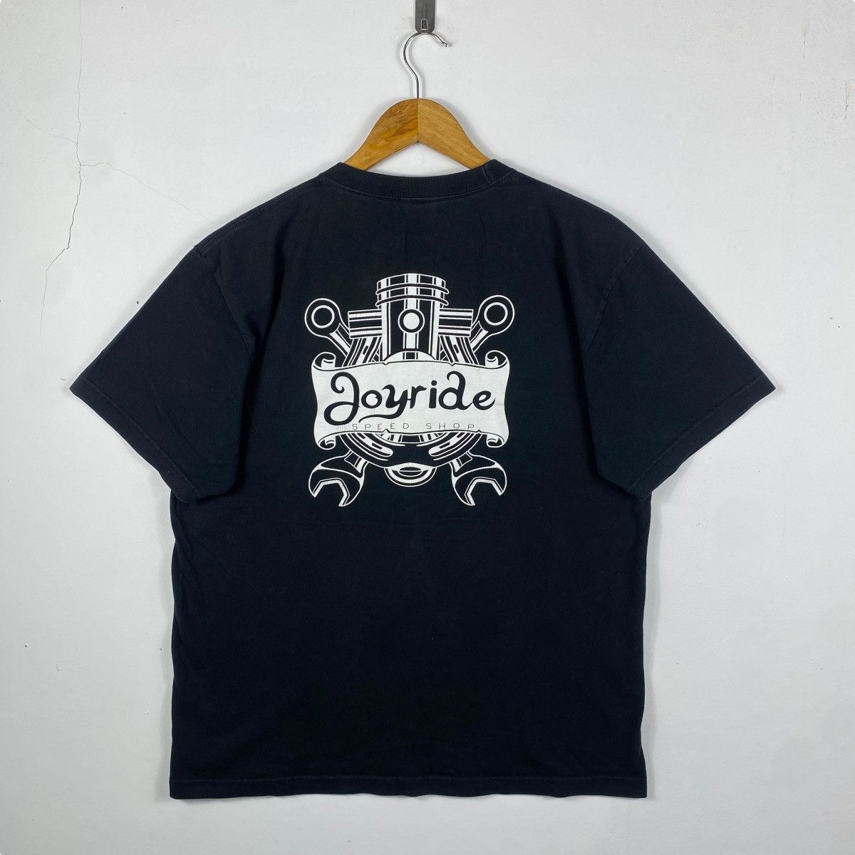 Japanese Brand Vintage JOYRIDE SPEED SHOP Logo Graphic Tee Shirt Size US XL / EU 56 / 4 - 4 Thumbnail