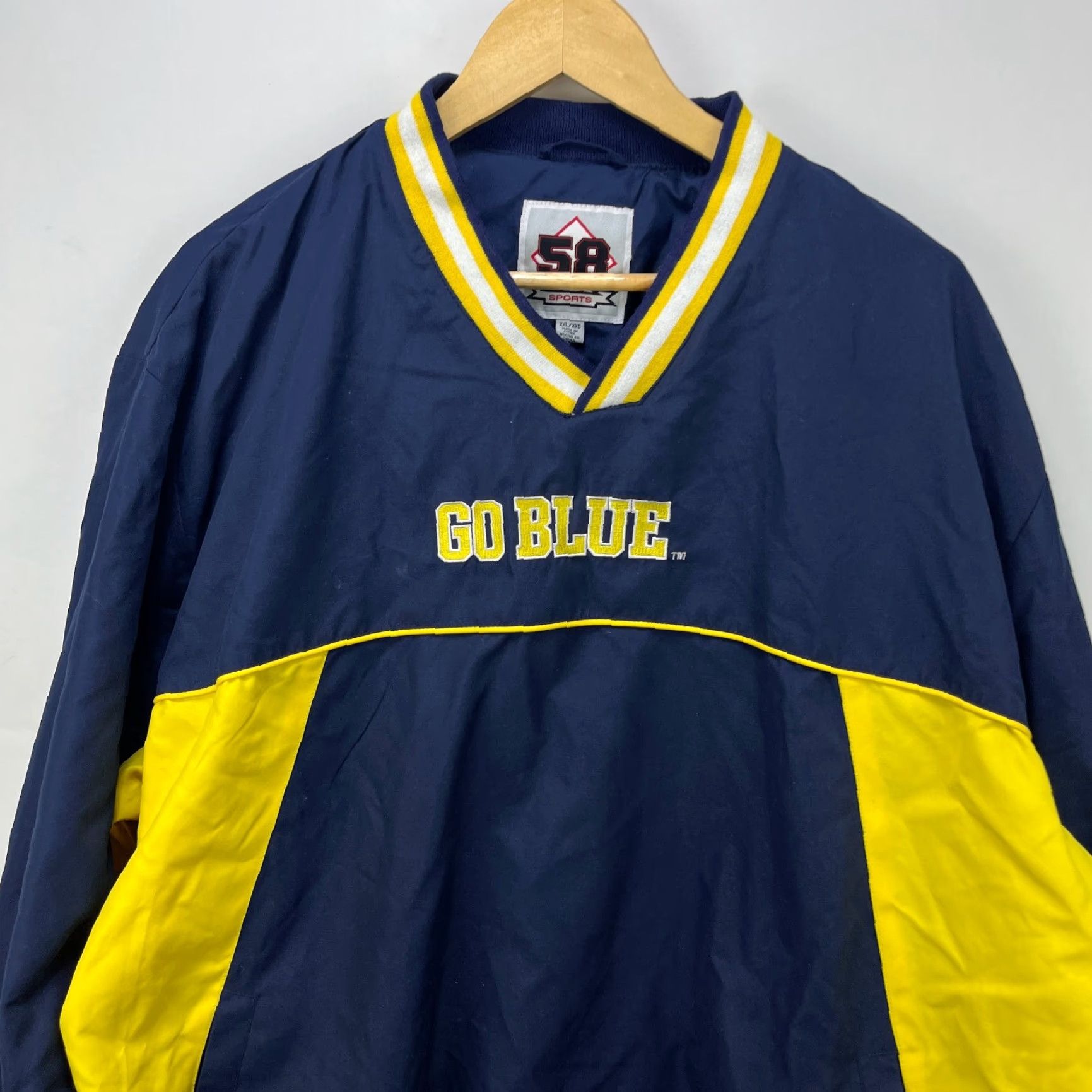 Vintage VINTAGE Michigan Wolverines Pullover Windbreaker Jacket 2XL Size US XXL / EU 58 / 5 - 5 Thumbnail
