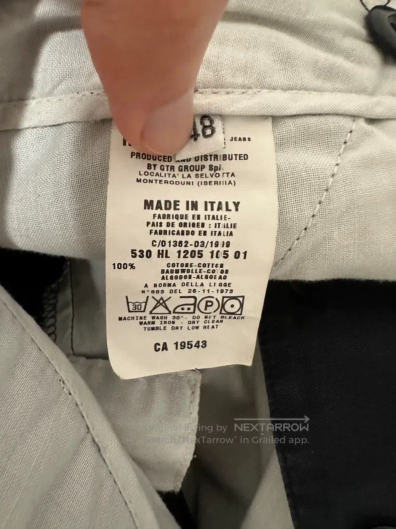 Helmut Lang Helmut Lang Washed single pocket pants, deep navy blue Size US 32 / EU 48 - 4 Thumbnail