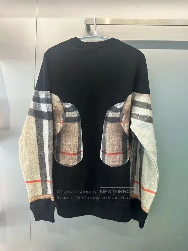 Burberry Burberry Black Cotton Printed Long Sleeve Sweatshirt. Size US S / EU 44-46 / 1 - 2 Thumbnail