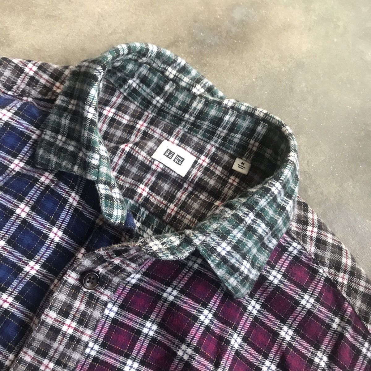 Japanese Brand × Uniqlo Uniqlo Patchwork Shirt Size US M / EU 48-50 / 2 - 5 Thumbnail