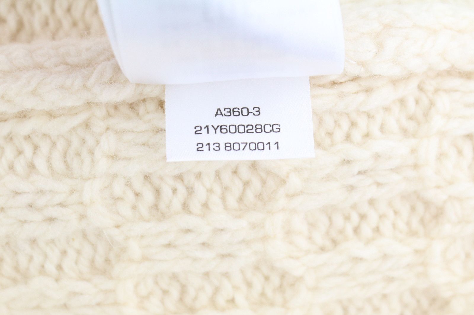 Gant CHUNKY TEXTURE TURTLENECK M Cream Wool Blend Jumper 87247 Size US M / EU 48-50 / 2 - 12 Thumbnail