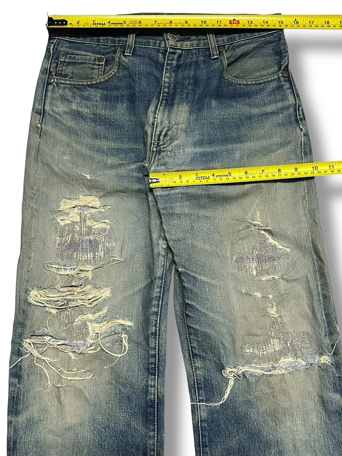 Levi's Levis 90's 502 Big E Vintage Distressed Baggy Style Mudwash Size US 30 / EU 46 - 15 Thumbnail