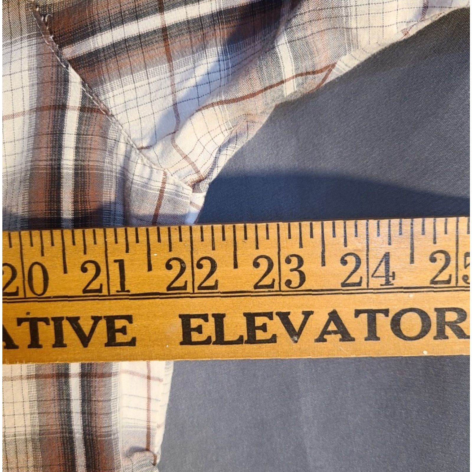 Vintage Canyon Guide Outfitters Mens Short Sleeve Button Up Western Pearl Snap Medium Size US 31 - 6 Thumbnail