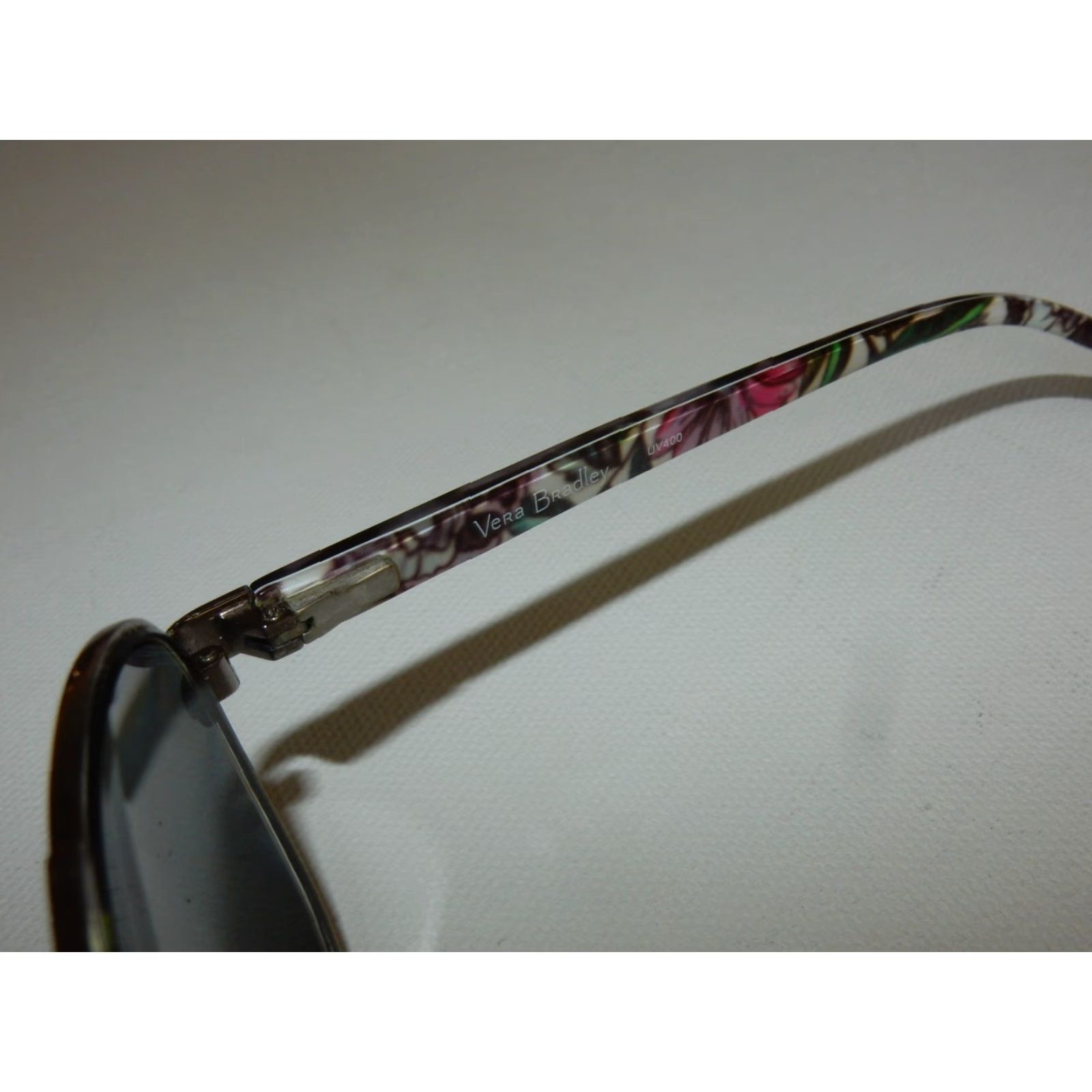 Vera Bradley VERA BRADLEY Sunglasses Frames Women 58x15 Lavender Meadow Silver-Brown-Purple Fashion Accessories Size ONE SIZE - 5 Thumbnail