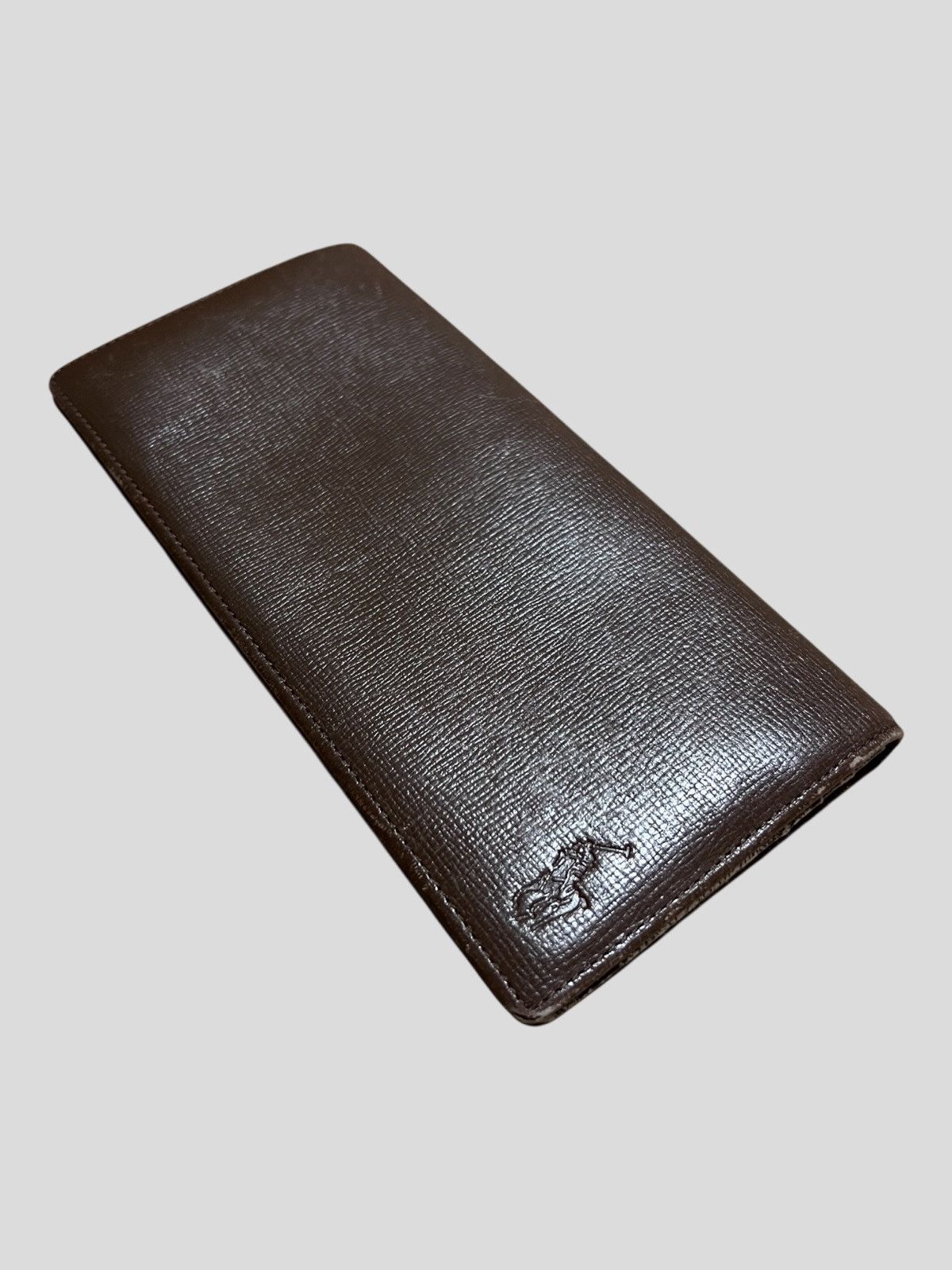 Polo Ralph Lauren 1990s Polo Ralph Lauren Saffiano Leather Bifold Long Wallets Size ONE SIZE - 1 Thumbnail