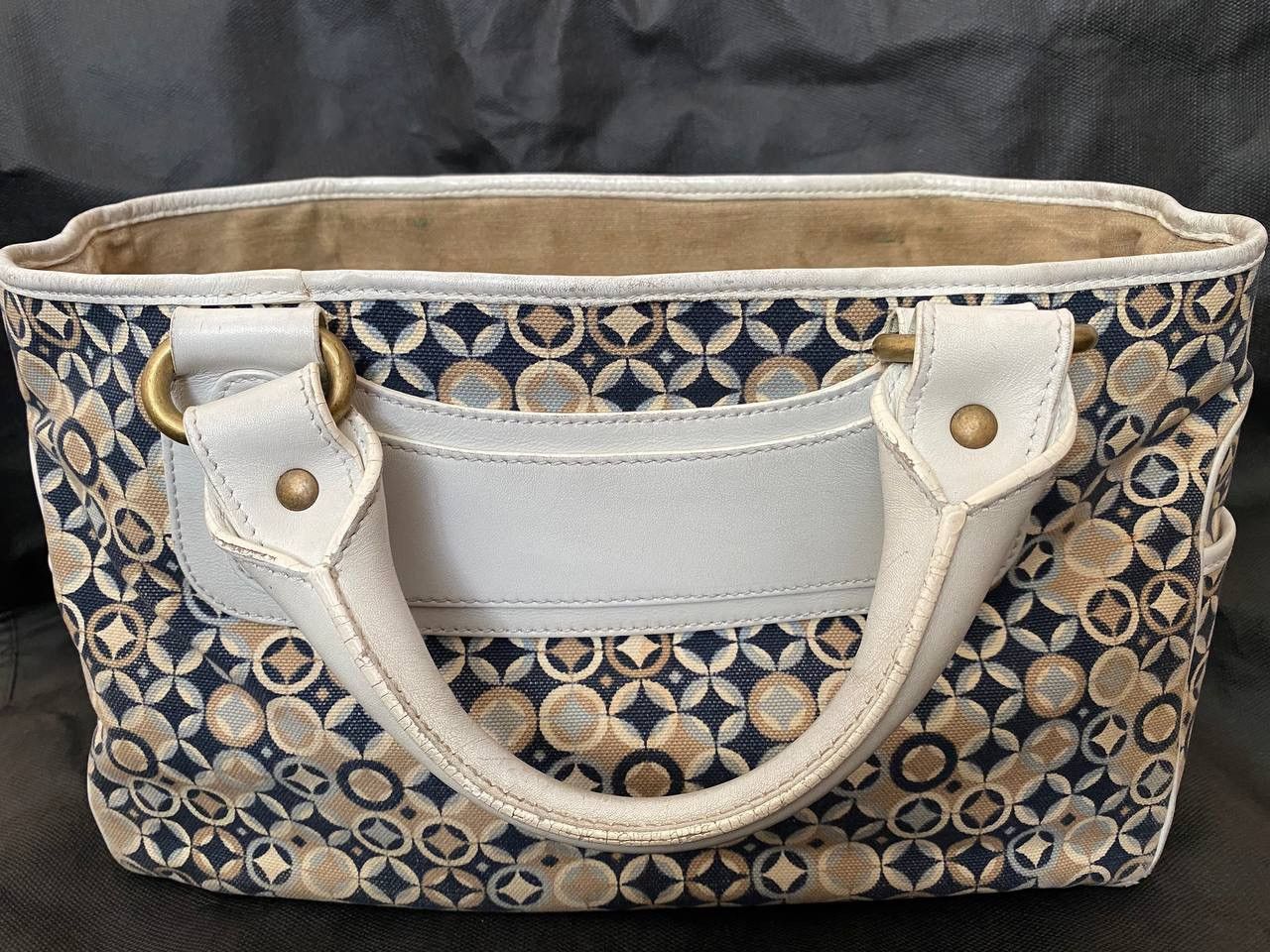 Celine 🔥 Celine Tote Bag Hand Ladies Boogie Navy Beige White Canvas Size ONE SIZE - 11 Thumbnail